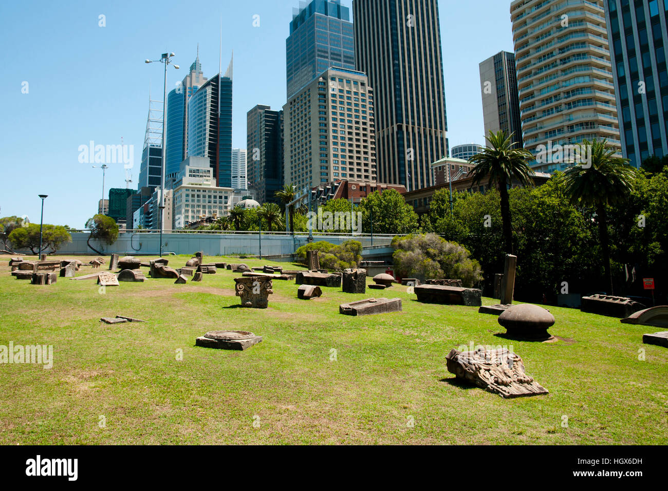 Des vestiges de bâtiments démolis - Sydney - Australie Banque D'Images