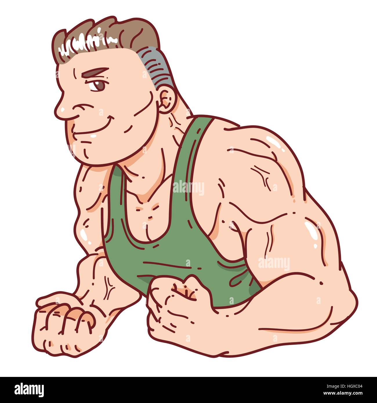 Homme muscle Illustration de Vecteur