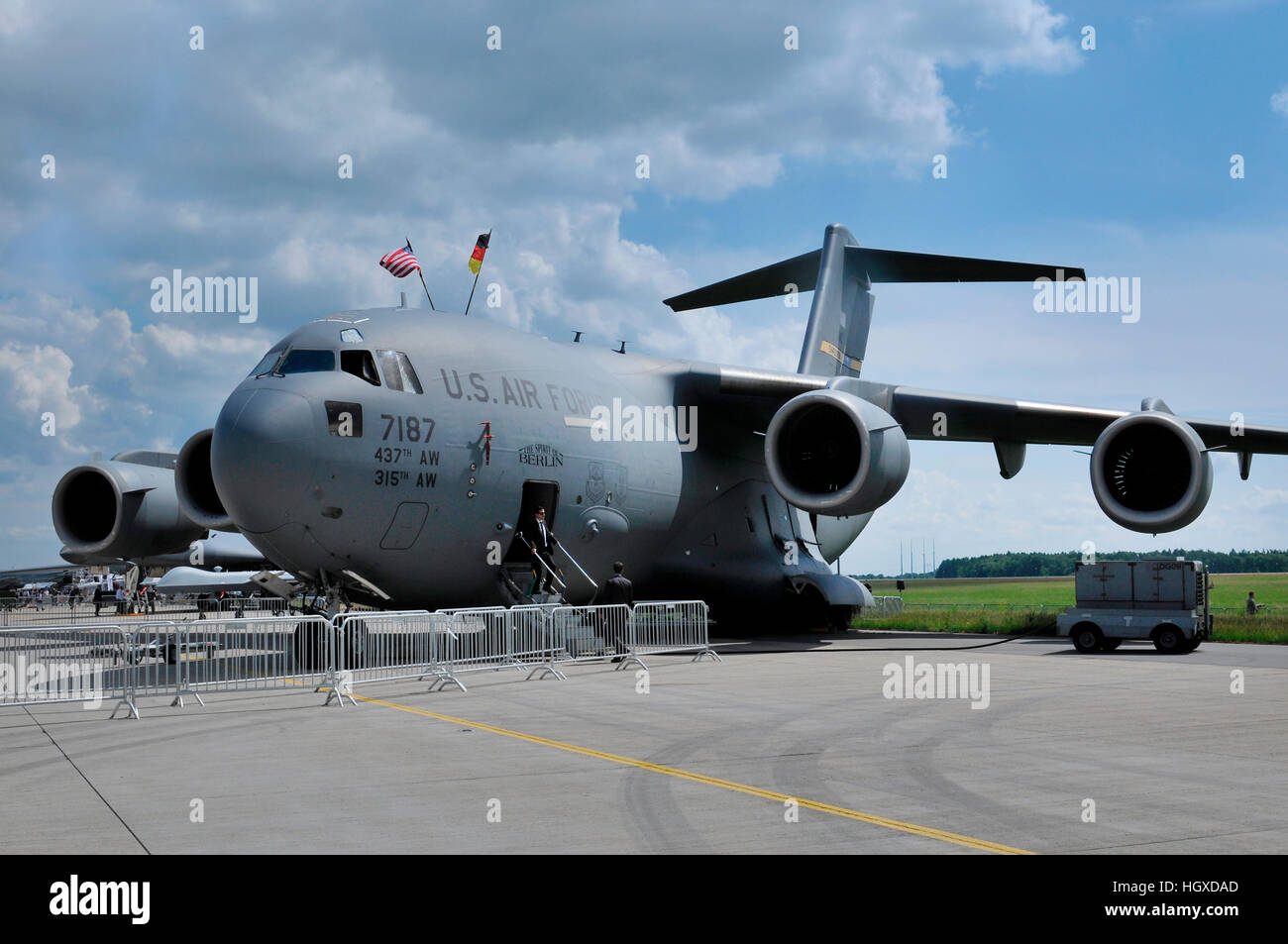 U.S. Air Force, 7187, Boeing C-17A Globemaster III, de l'ADI, Berlin-Schoenefeld, Deutschland Banque D'Images