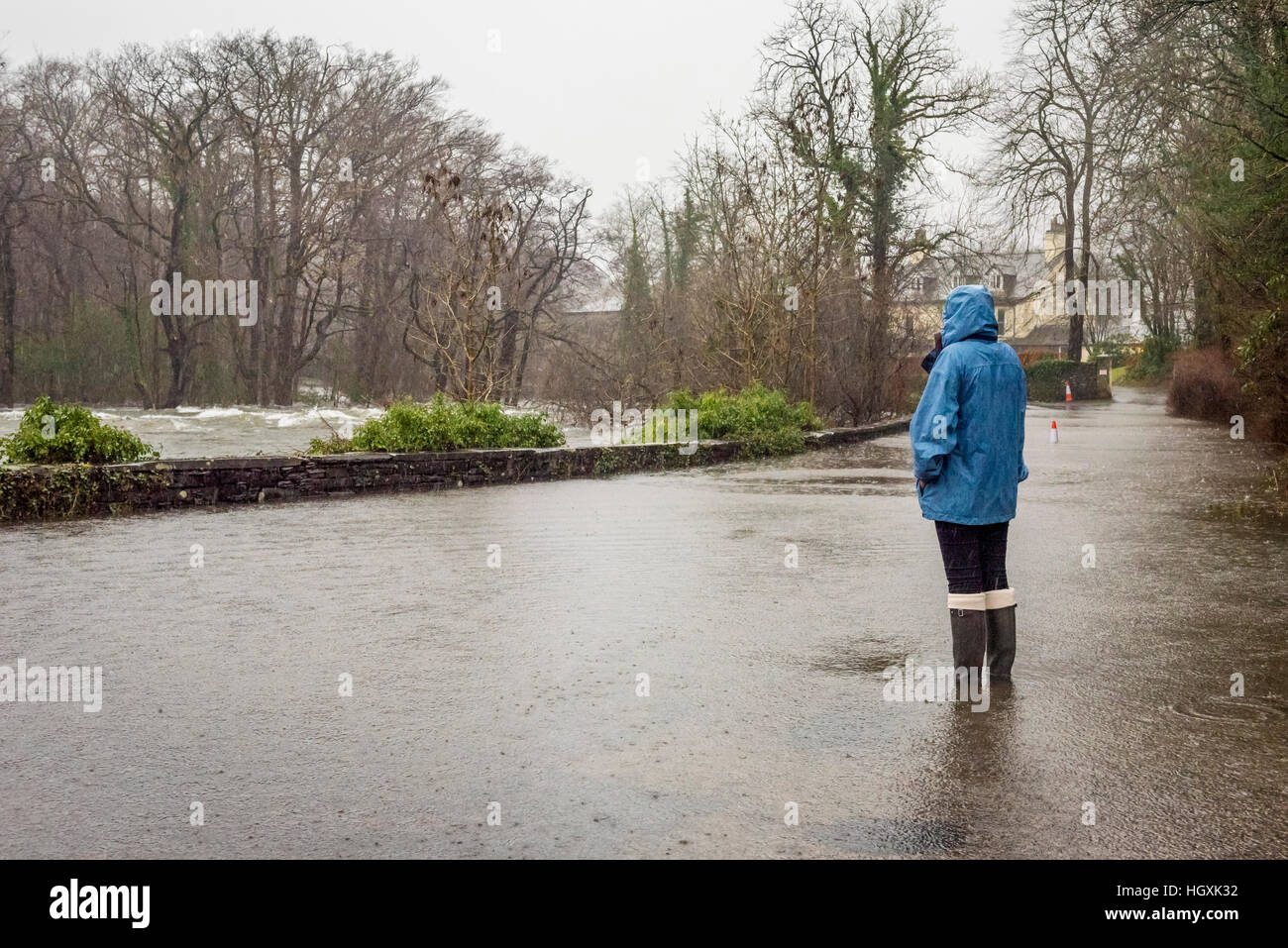 Inondations en Cumbria, North West England, UK weather Banque D'Images