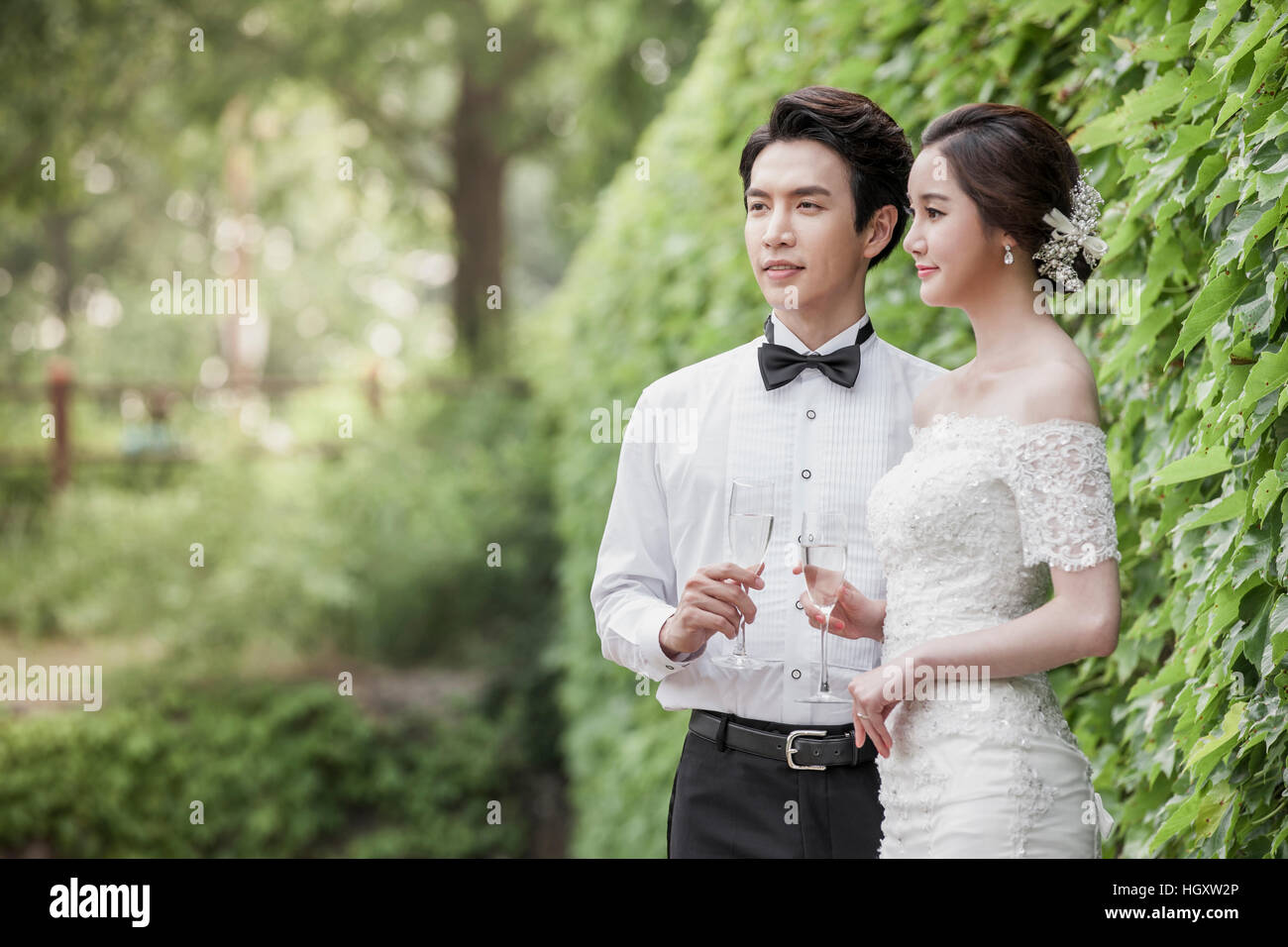 Couple de mariage romantique Banque D'Images Couple de mariage romantique Banque D'Images