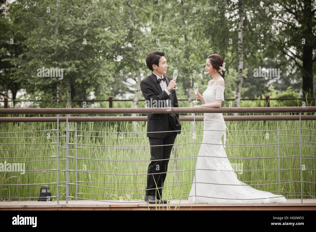 Couple de mariage romantique Banque D'Images Couple de mariage romantique Banque D'Images