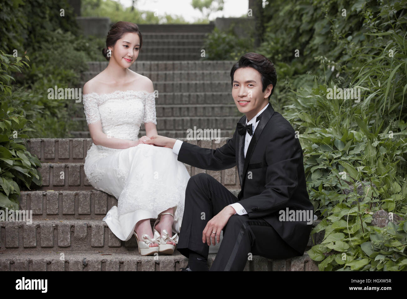 Couple de mariage romantique Banque D'Images Couple de mariage romantique Banque D'Images