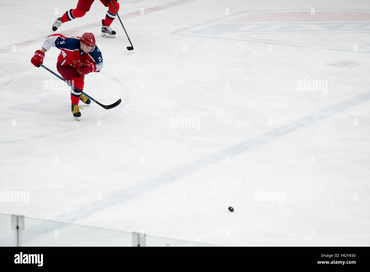 Match de hockey sur glace Vityaz Palace Banque D'Images