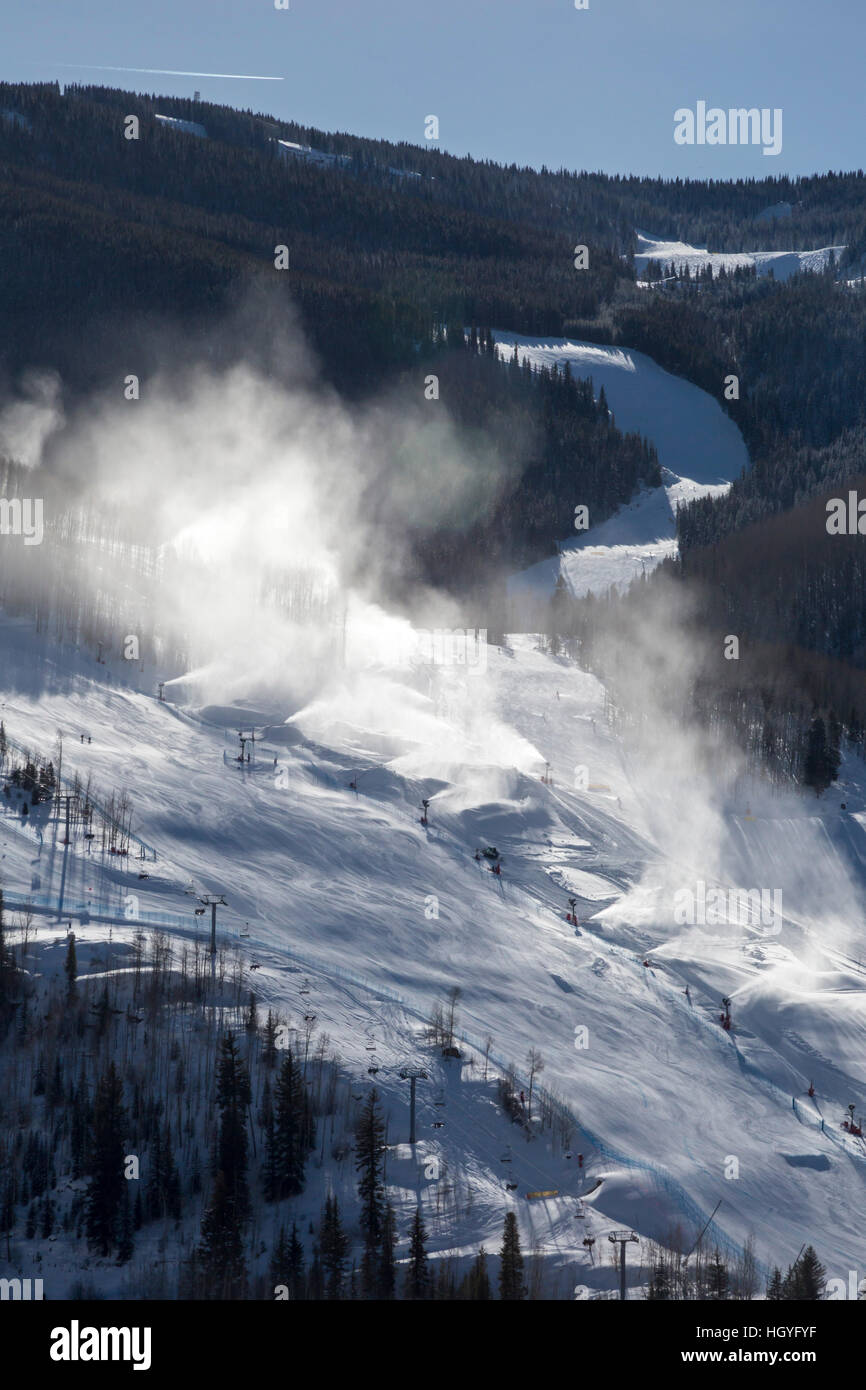 Vail, Colorado - Neige à station de ski de Vail Banque D'Images