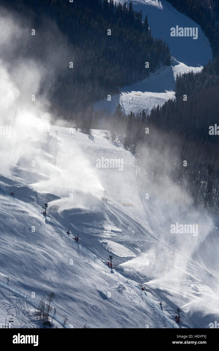 Vail, Colorado - Neige à station de ski de Vail Banque D'Images