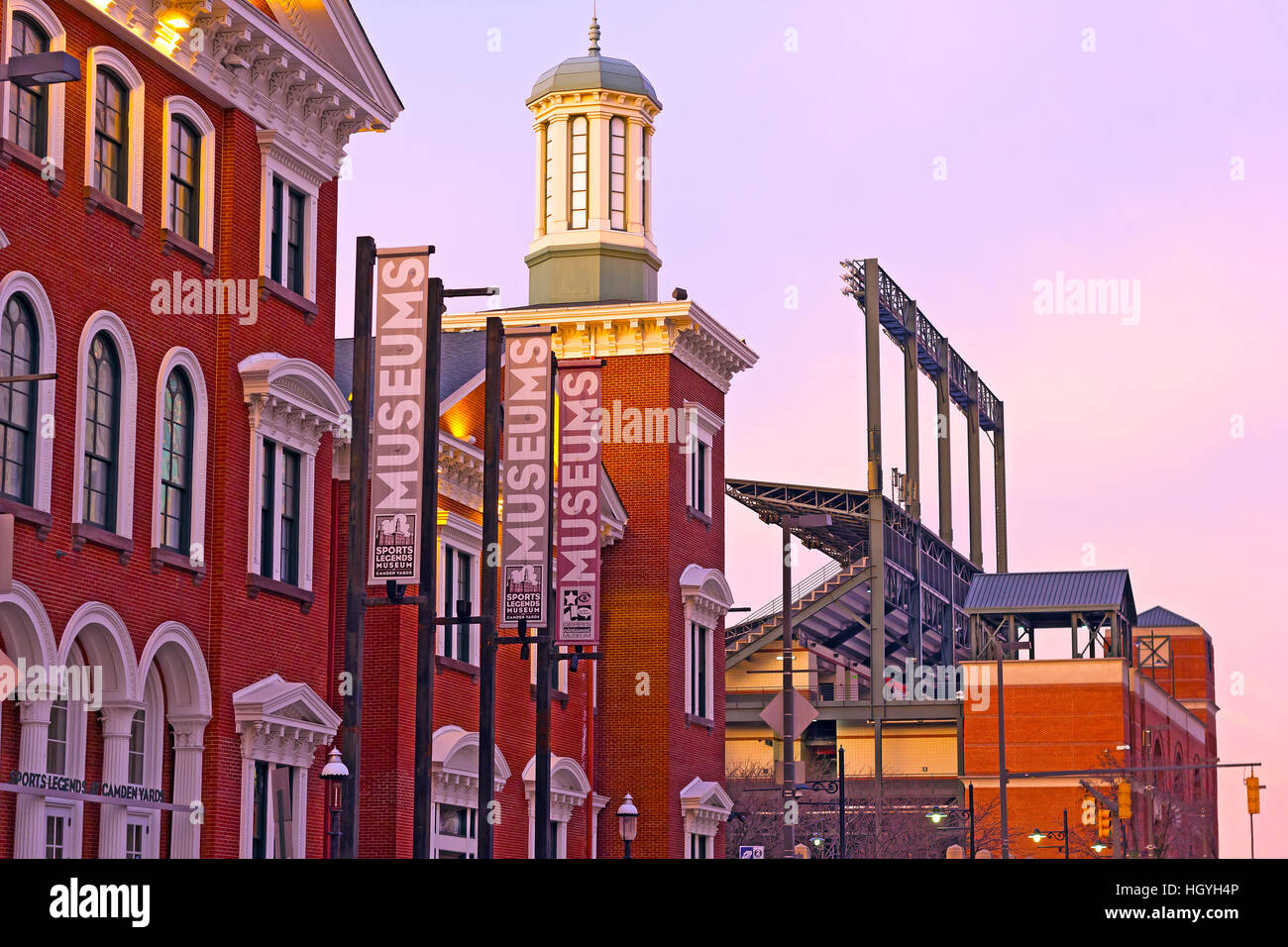 Les légendes Sports Museum at Camden Yards de Baltimore, USA Banque D'Images