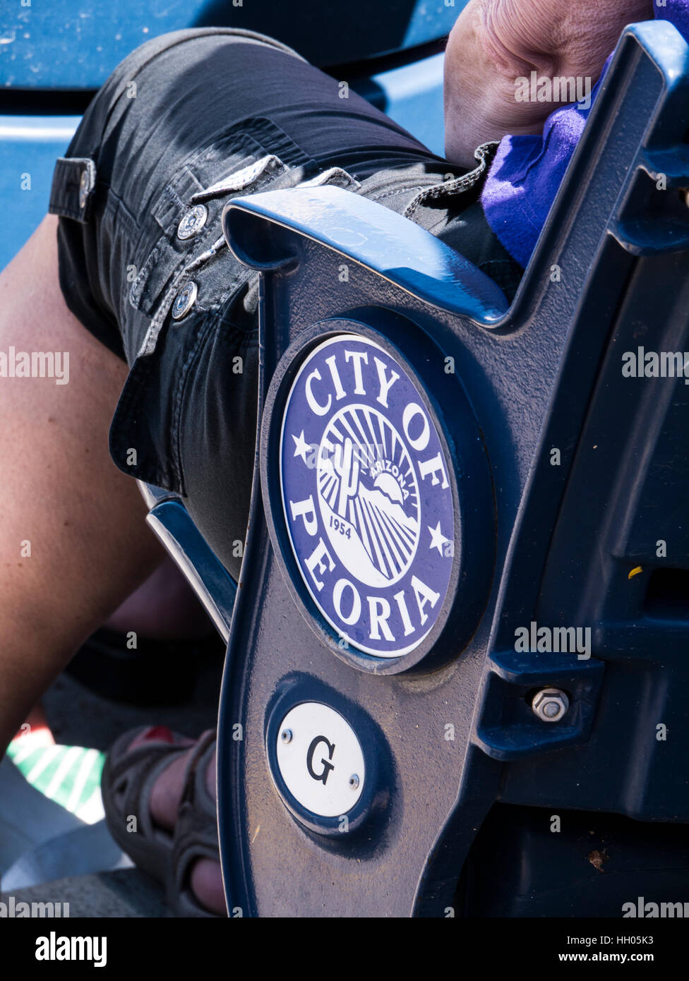 Sièges, Colorado Rockies vs. Seattle Mariners, Peoria Sports Complex, Peoria, Arizona. Banque D'Images