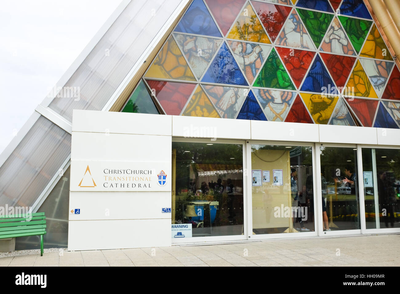 La "Cathédrale" en carton à Christchurch, Nouvelle-Zélande. Banque D'Images