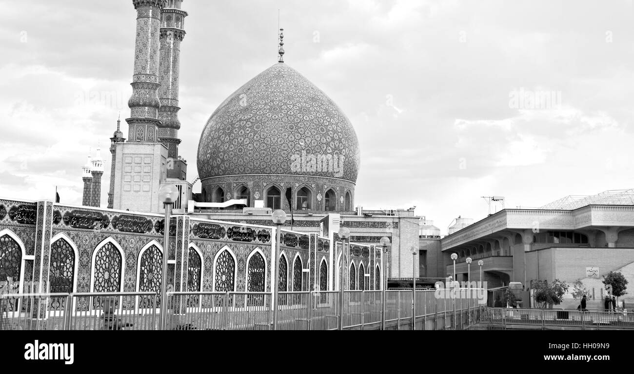 Flou dans l'Iran et l'ancienne religion mosquée architecture perse Banque D'Images
