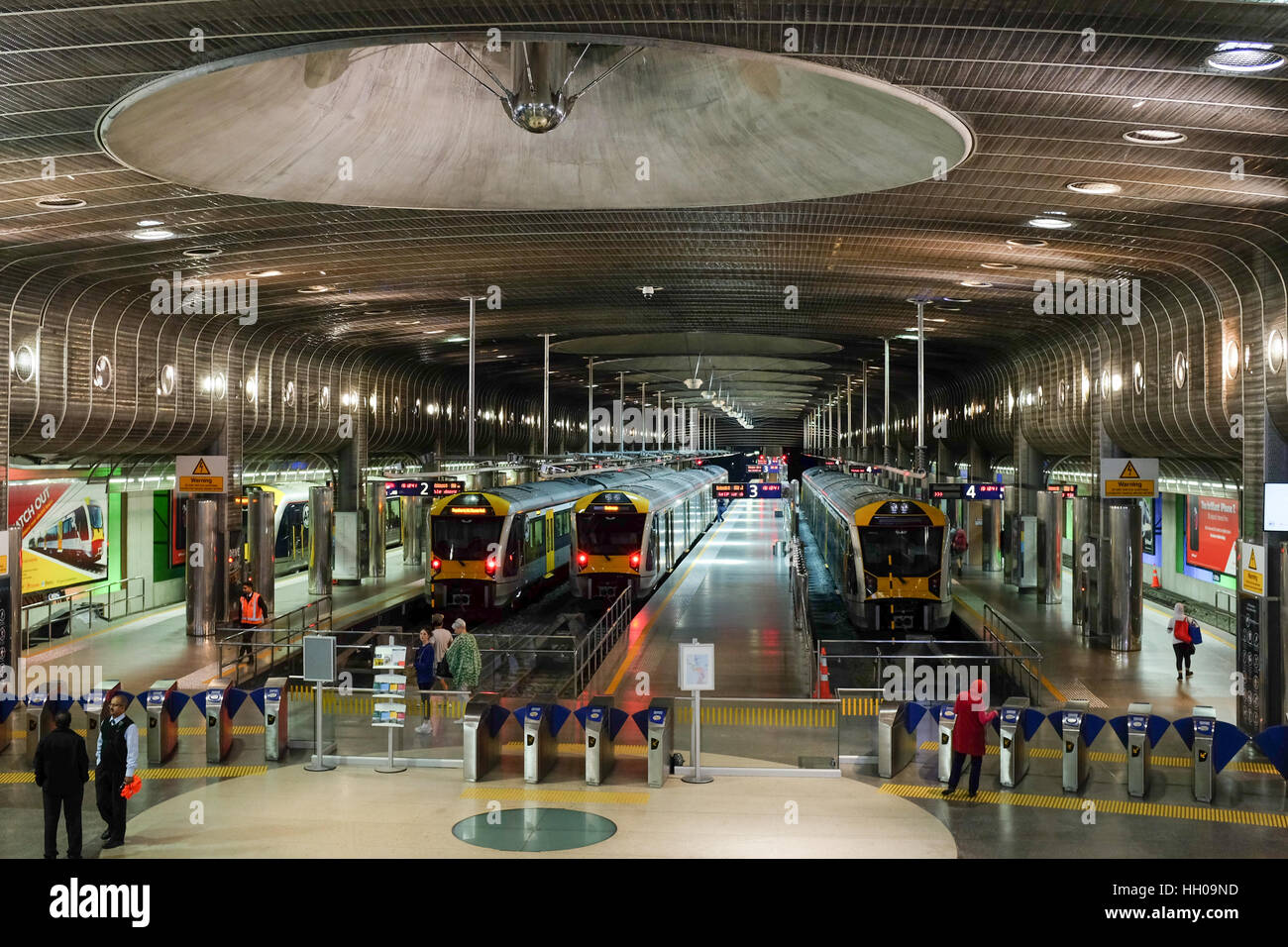 La gare de Britomart à Auckland, en Nouvelle-Zélande. Banque D'Images