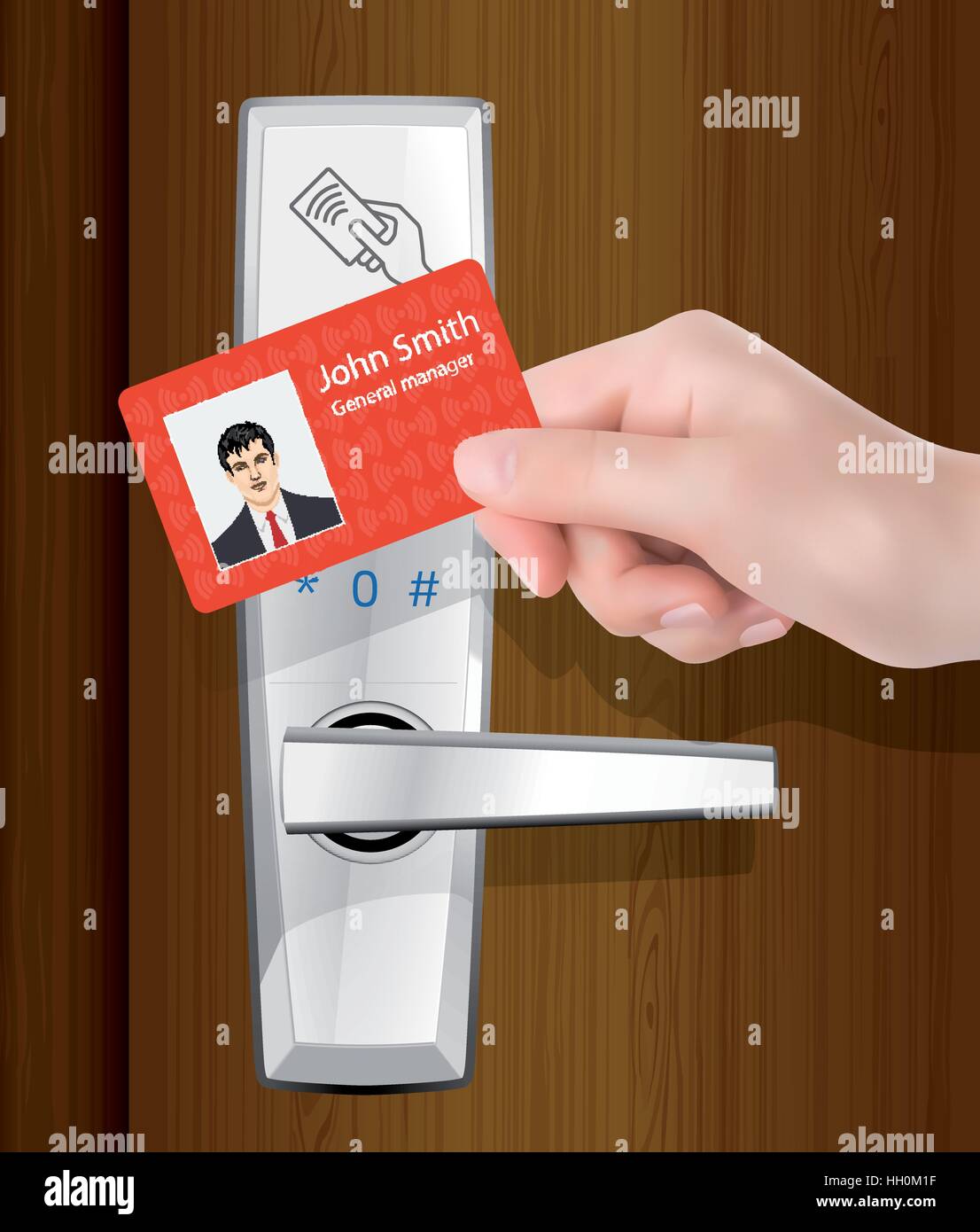 Accès - zones d'alarme Illustration de Vecteur