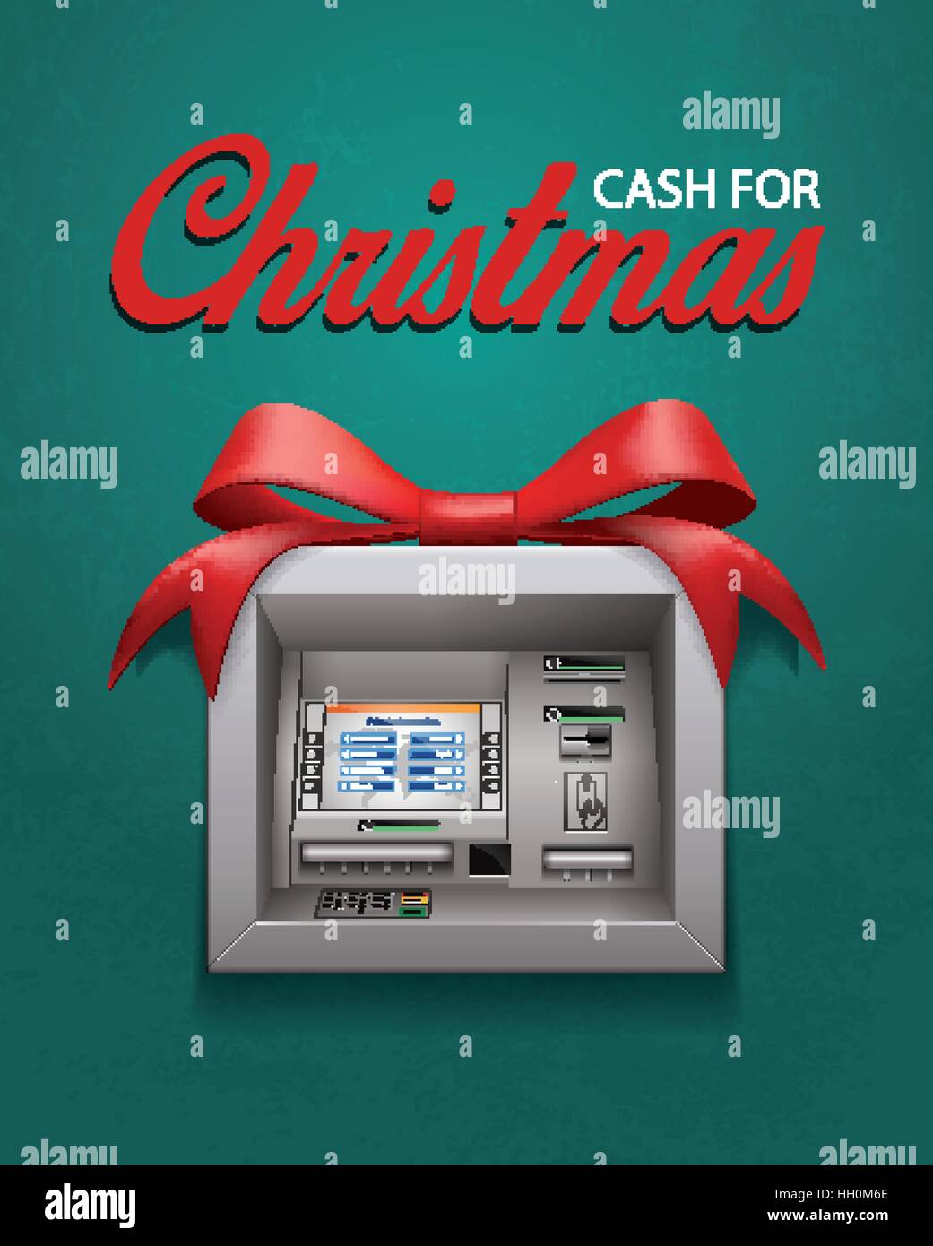 L'argent de Noël - ATM Illustration de Vecteur