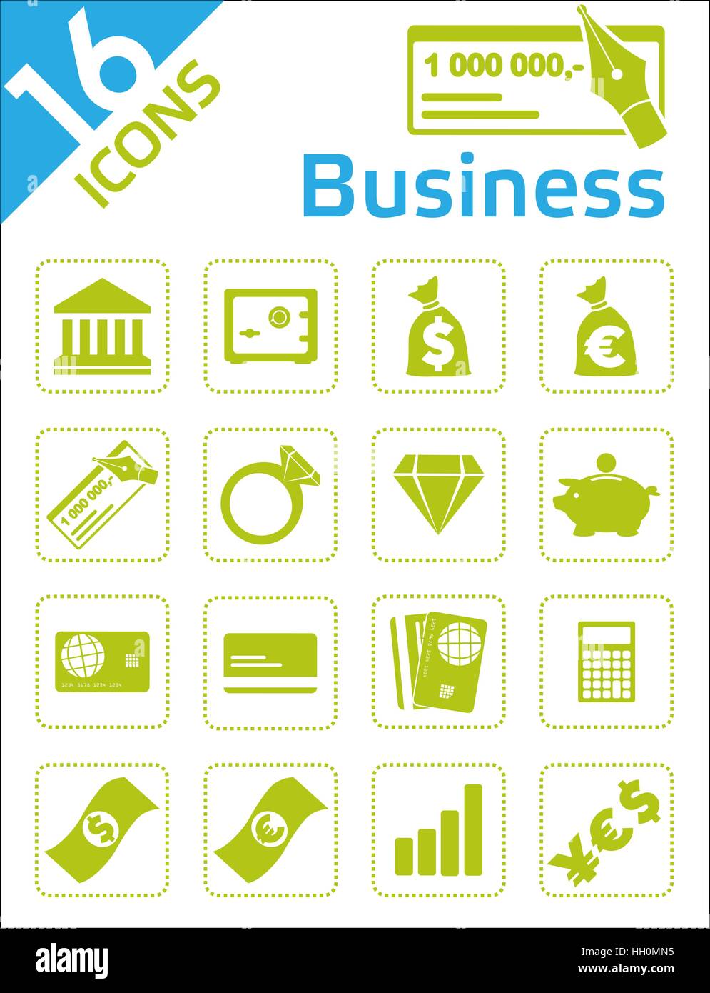 Business icons set Illustration de Vecteur