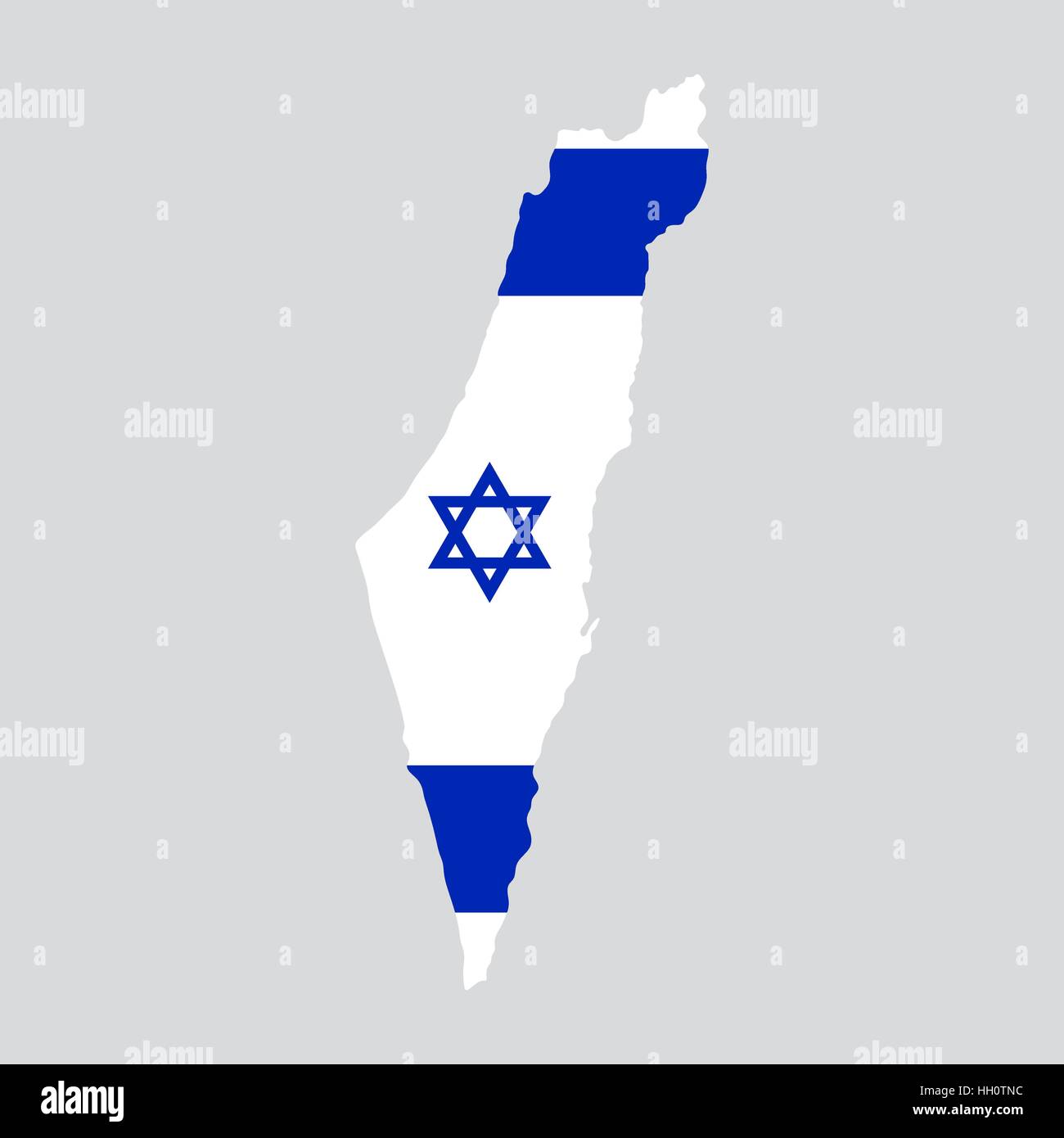 Israël site peint dans la couleur du drapeau Illustration de Vecteur
