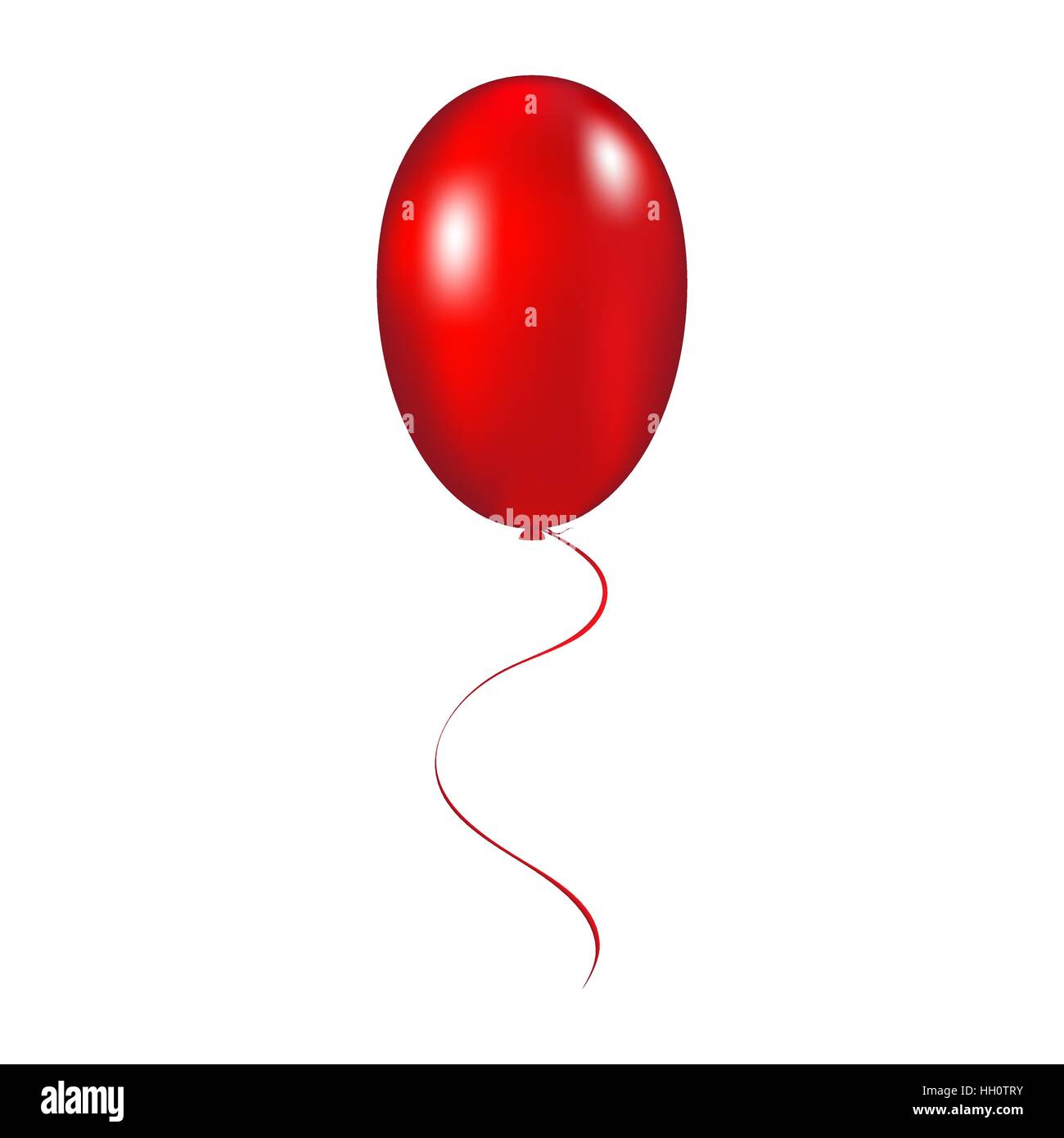 Ballon rouge vector Illustration de Vecteur