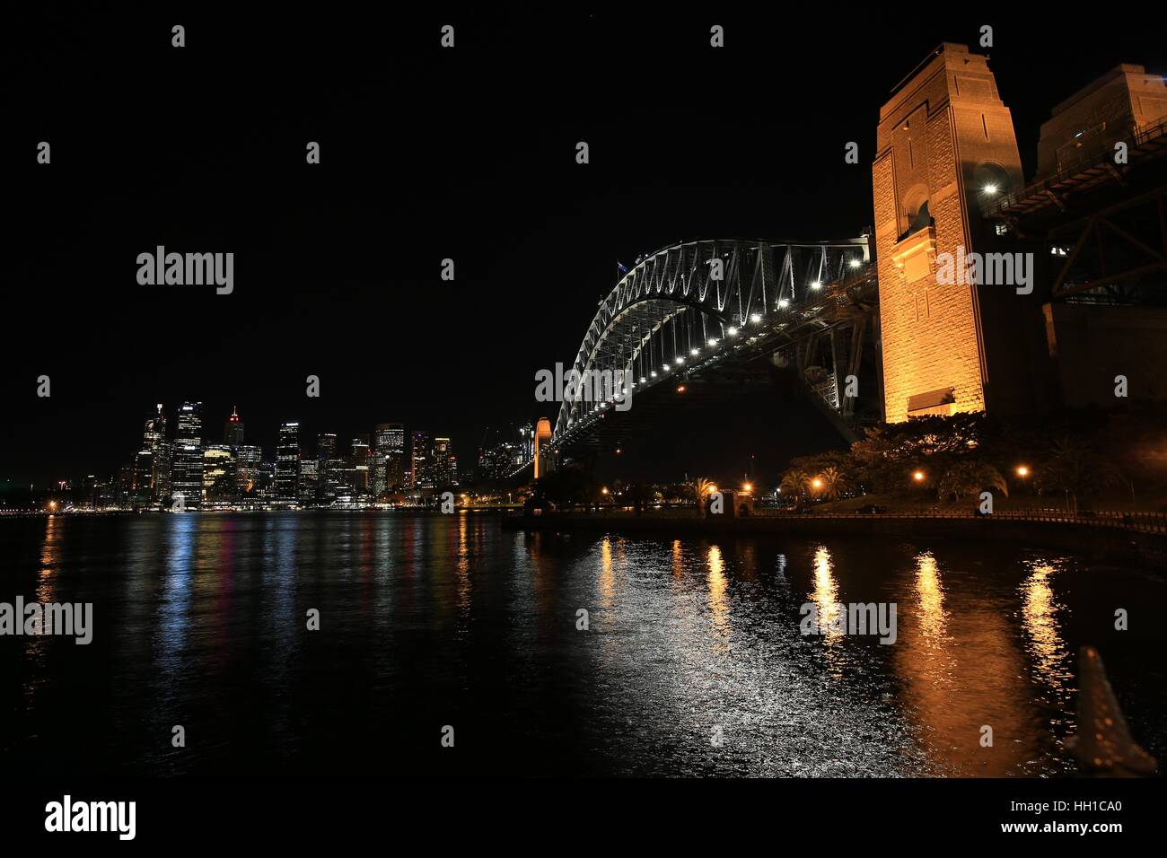Sydney Harbour Bridge nuit 1 Banque D'Images