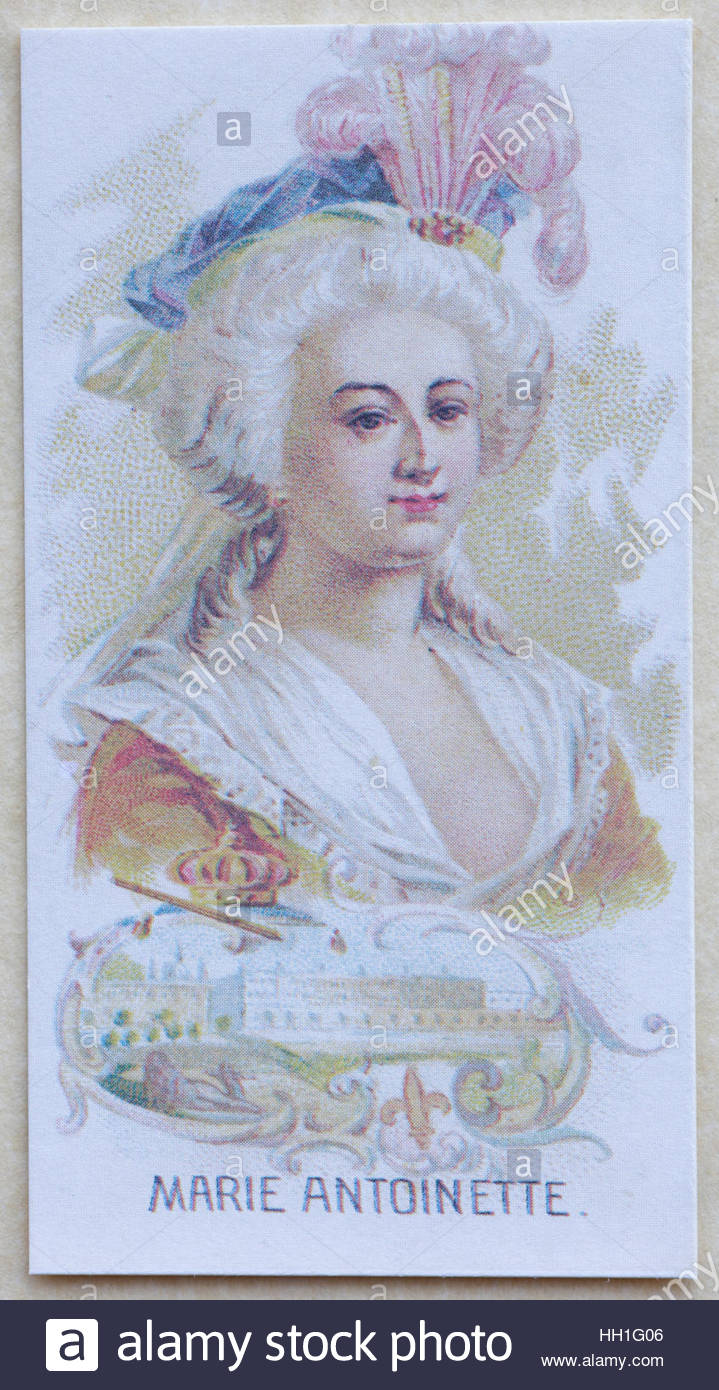 Portrait de dernière reine de France avant la révolution française Photo Stock