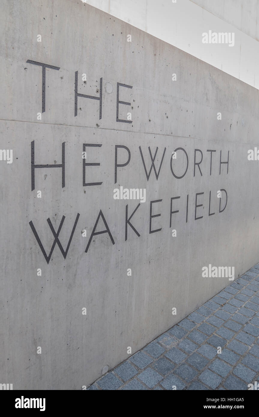 La Hepworth Gallery de Wakefield. Conçu par David Chipperfield 25 octobre 2013 Phillip Roberts Banque D'Images