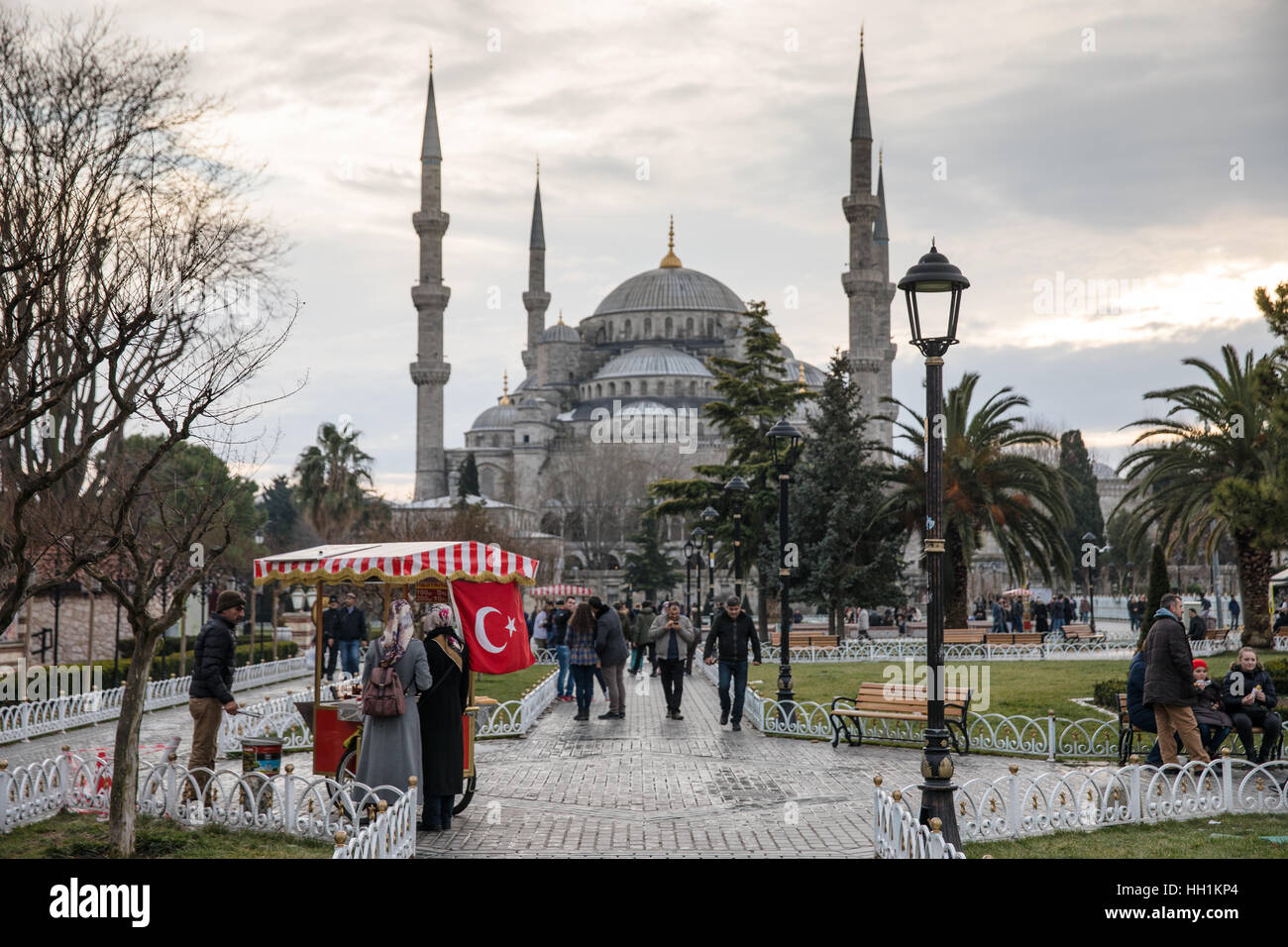 La Mosquée Bleue (Sultanahmet) à Istanbul, Turquie. Banque D'Images