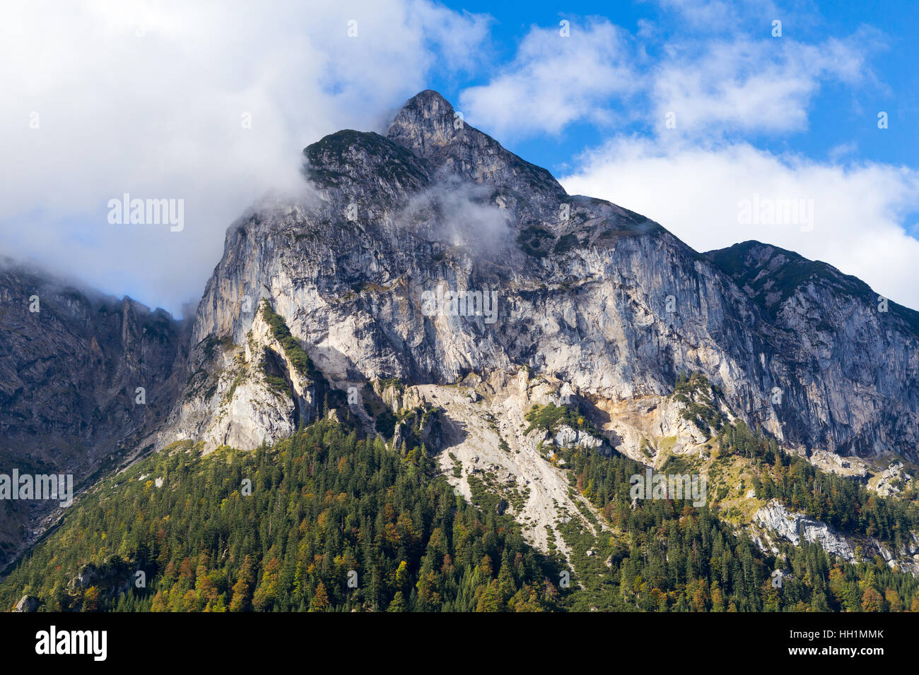 Eng Plumsjoch et dans les montagnes du Karwendel Banque D'Images