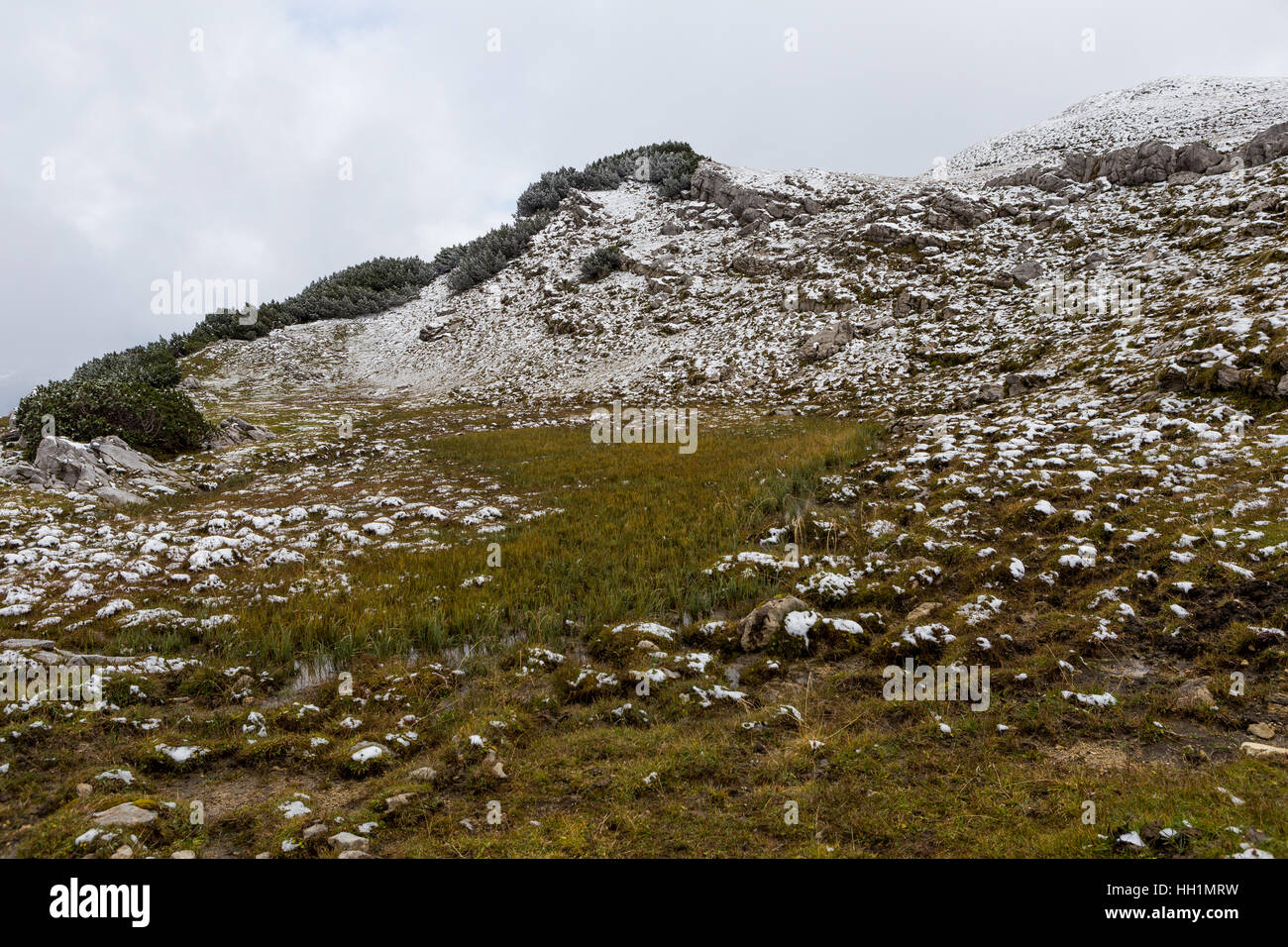 Eng Plumsjoch et dans les montagnes du Karwendel Banque D'Images