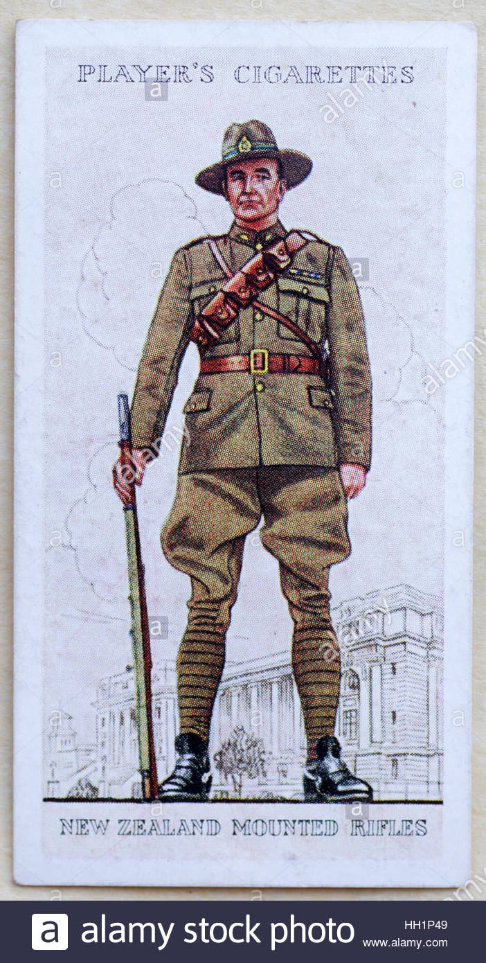 New Zealand Mounted Rifles en uniforme Banque D'Images