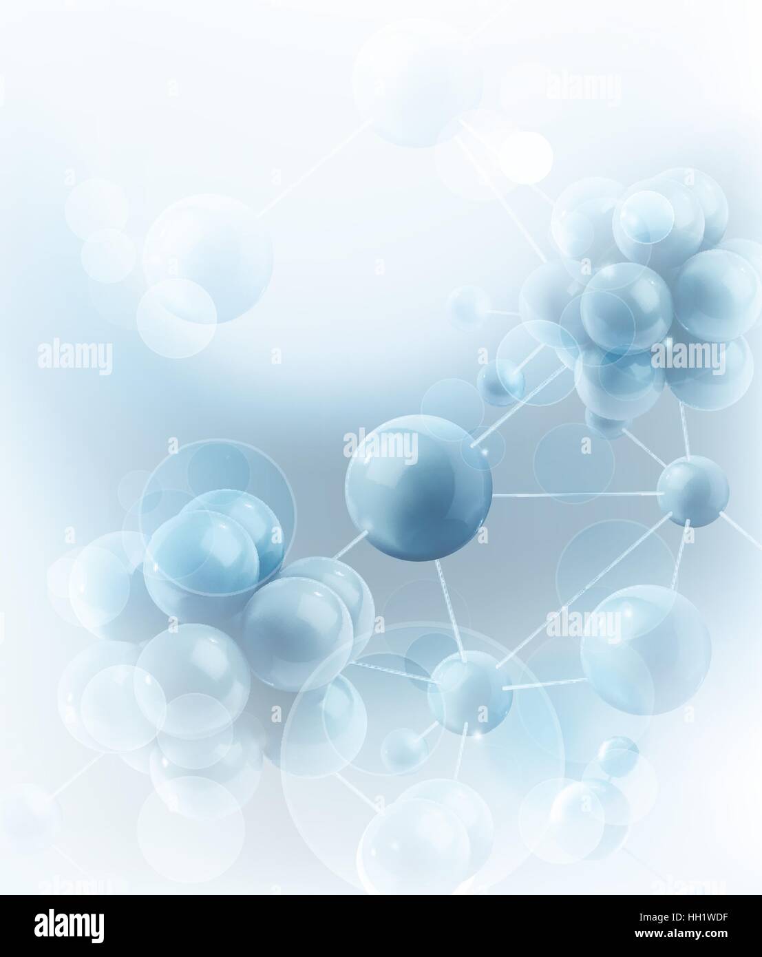 Les molécules et atomes. Vector background scientifique Illustration de Vecteur