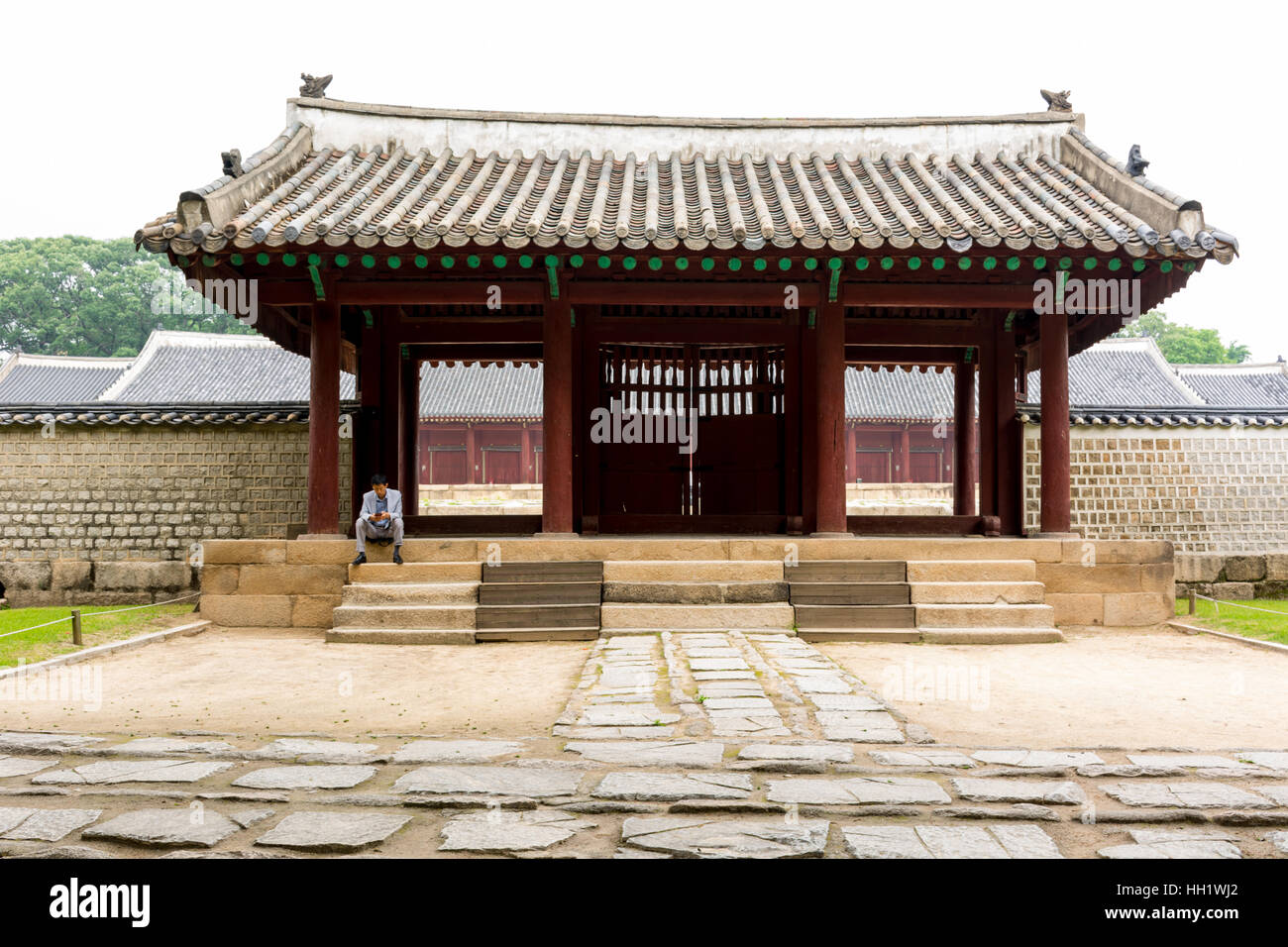 Sanctuaire de Jongmyo Banque D'Images