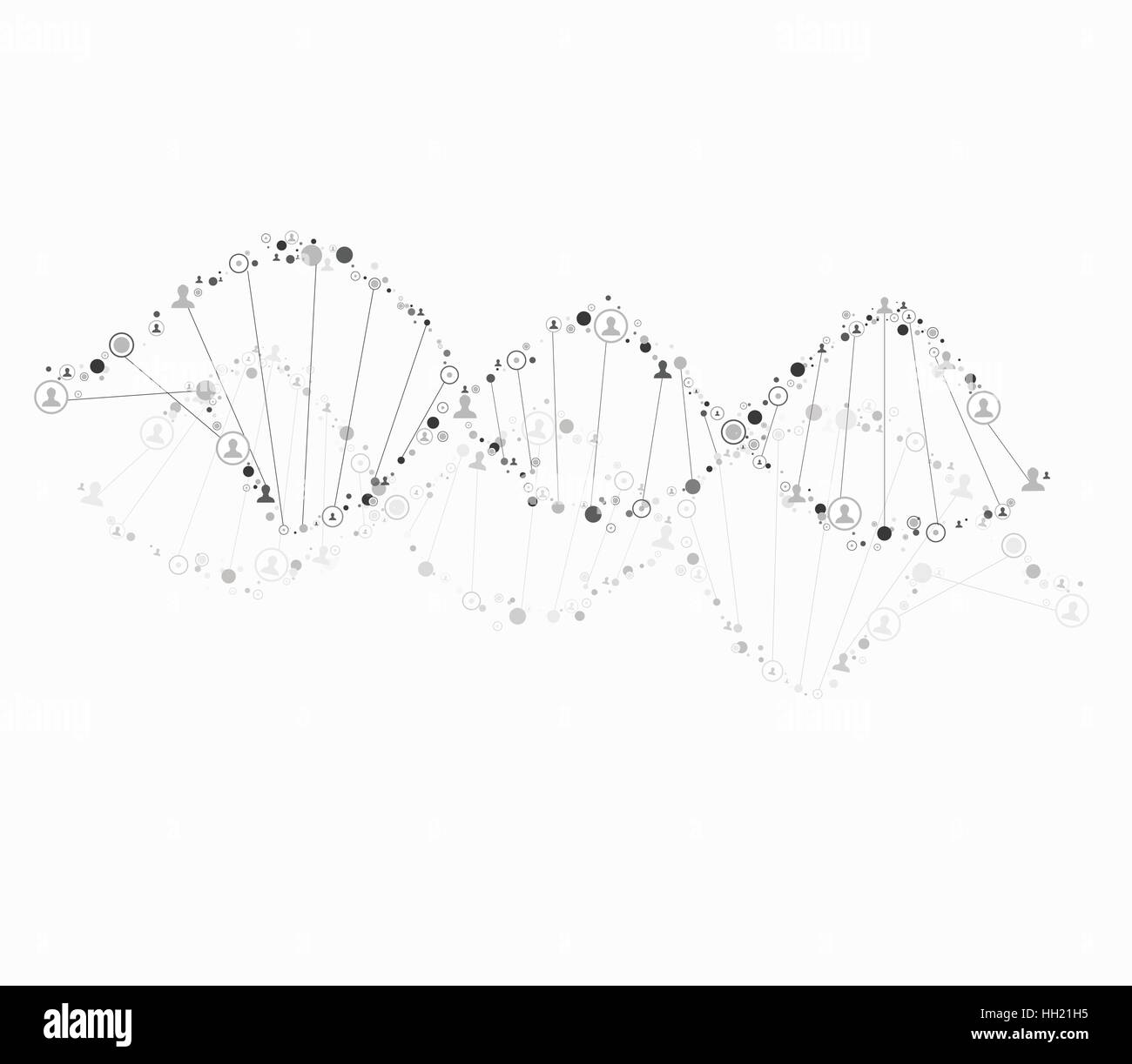 Spirale d'ADN sont constituées des droits de Illustration de Vecteur