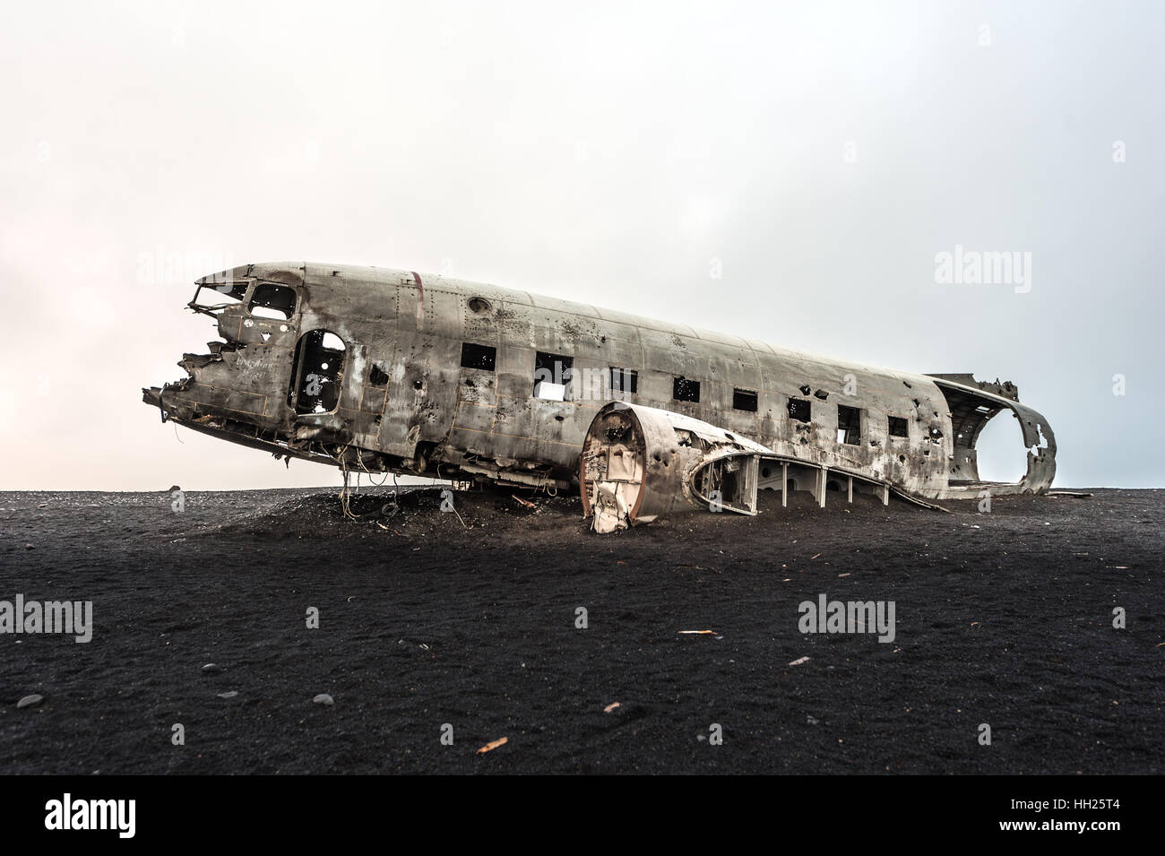 L'épave d'un avion militaire américain s'est écrasé en Islande Banque D'Images
