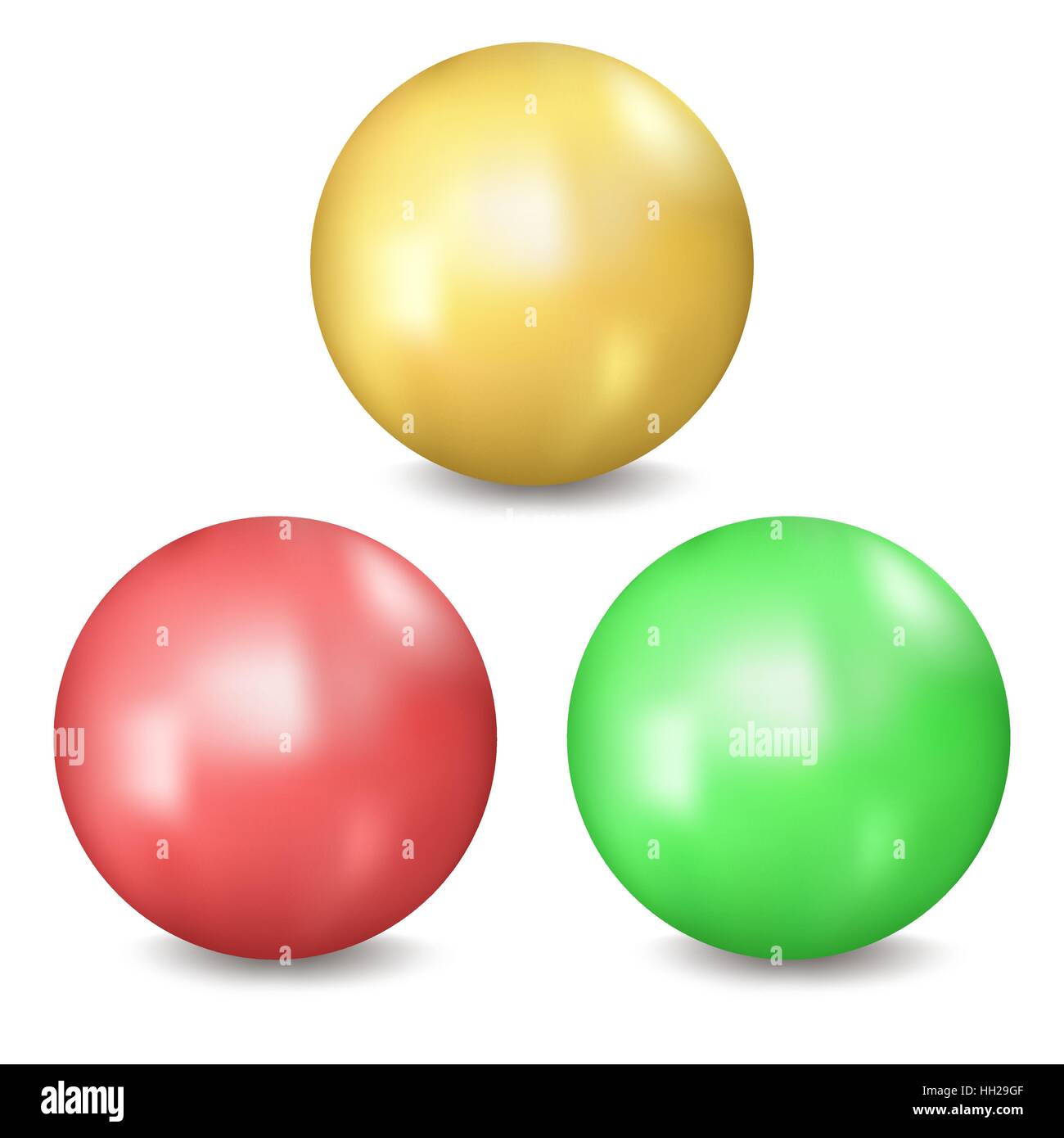 Trois boules Illustration de Vecteur