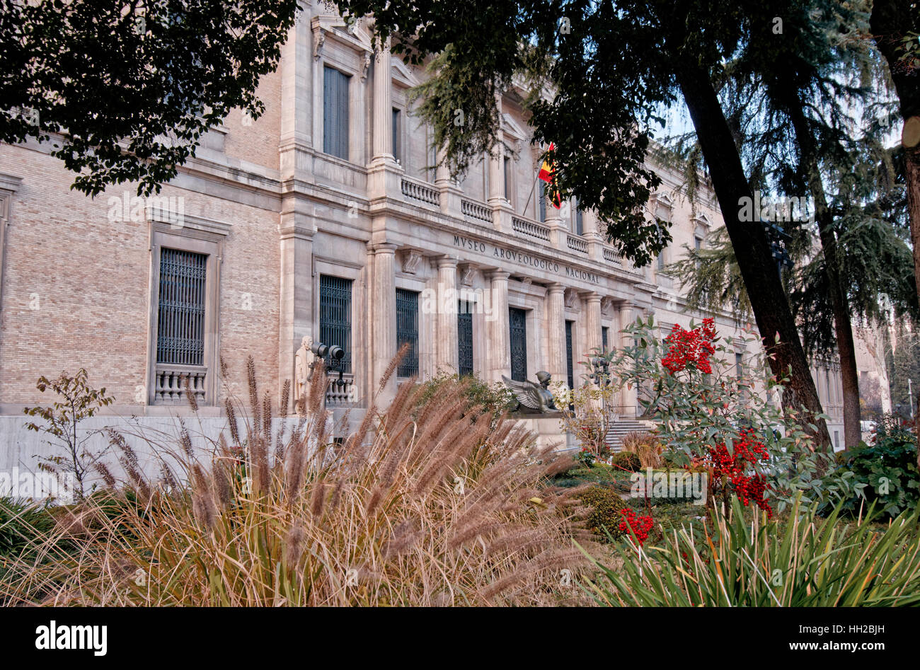 Madrid, Espagne - le 22 décembre 2016 : Le Musée Archéologique National d'Espagne, Serrano, à Madrid Banque D'Images