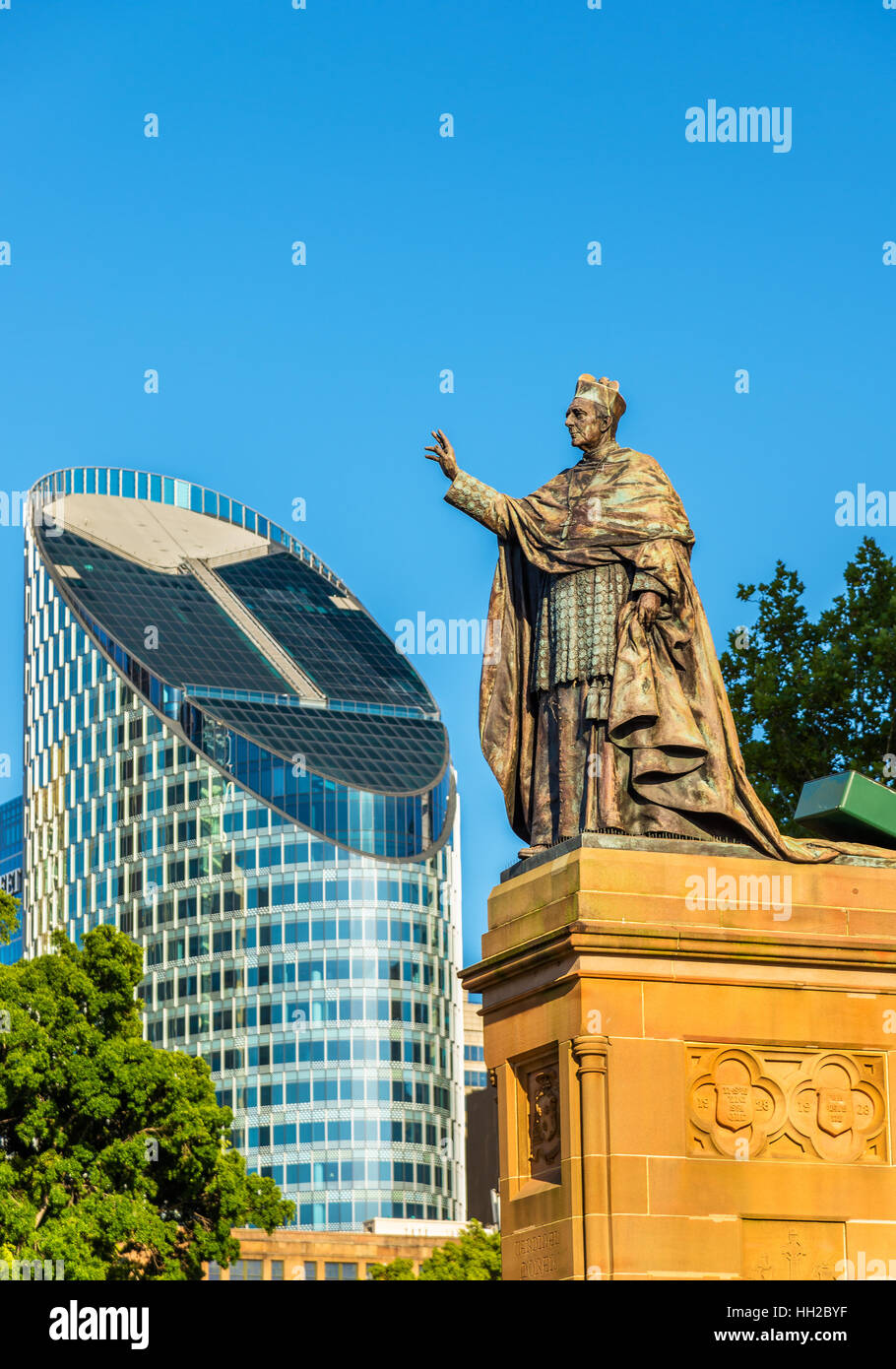 Statue à la cathédrale St Mary de Sydney - Australie Banque D'Images