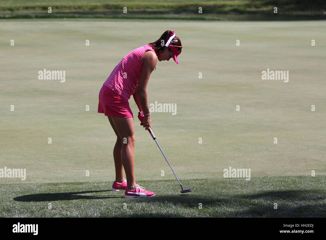 Rancho Mirage, Californie - le 04 avril 2015 : Lexi thompson de usa à l'inspiration de l'ana sur tournoi de golf LPGA, 04 avril 2015 à la mission h Banque D'Images