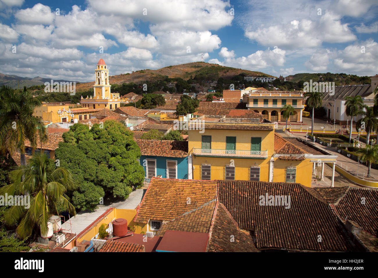 Vue panoramique sur Trinidad, Cuba Banque D'Images