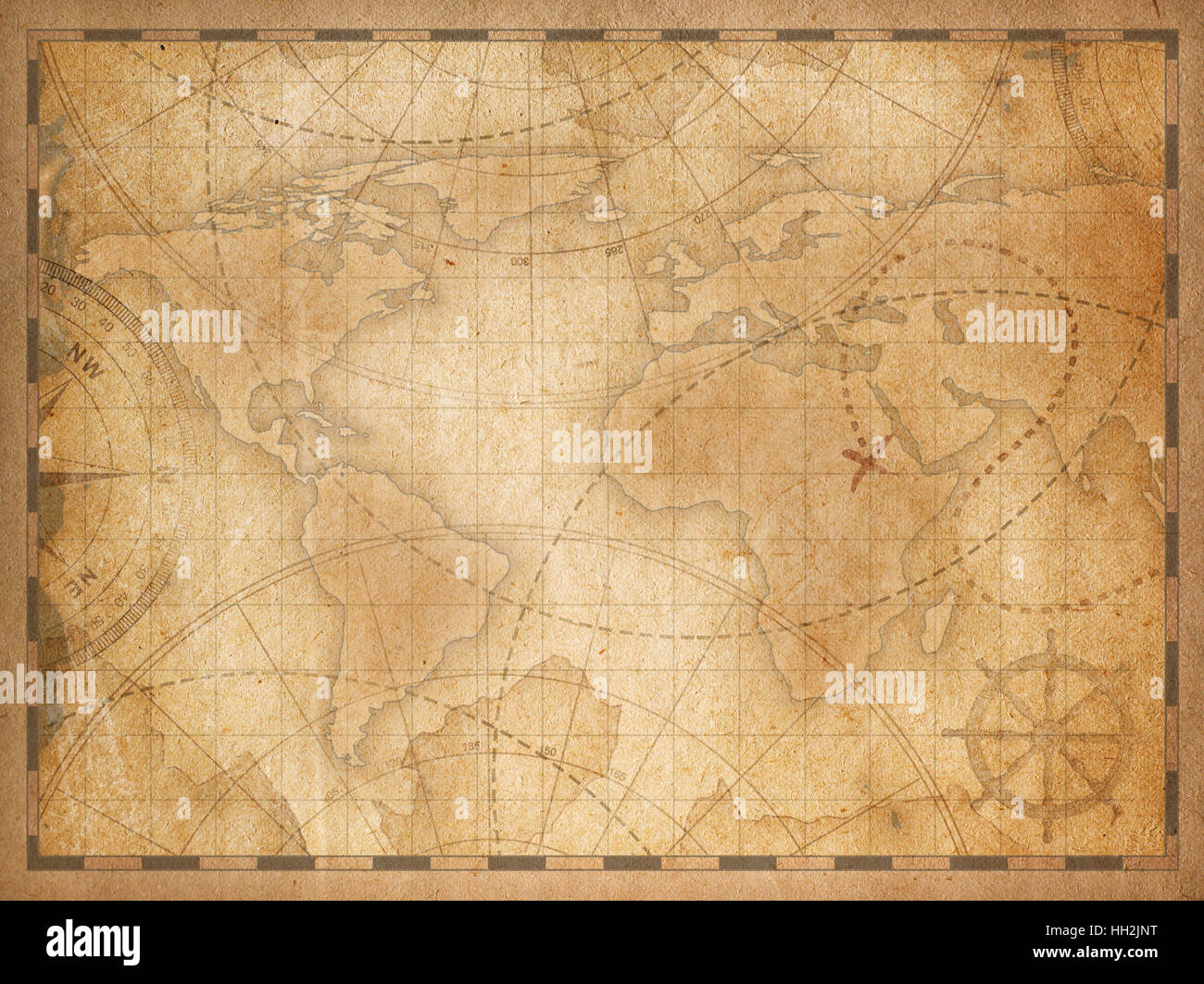 Old World map background Banque D'Images