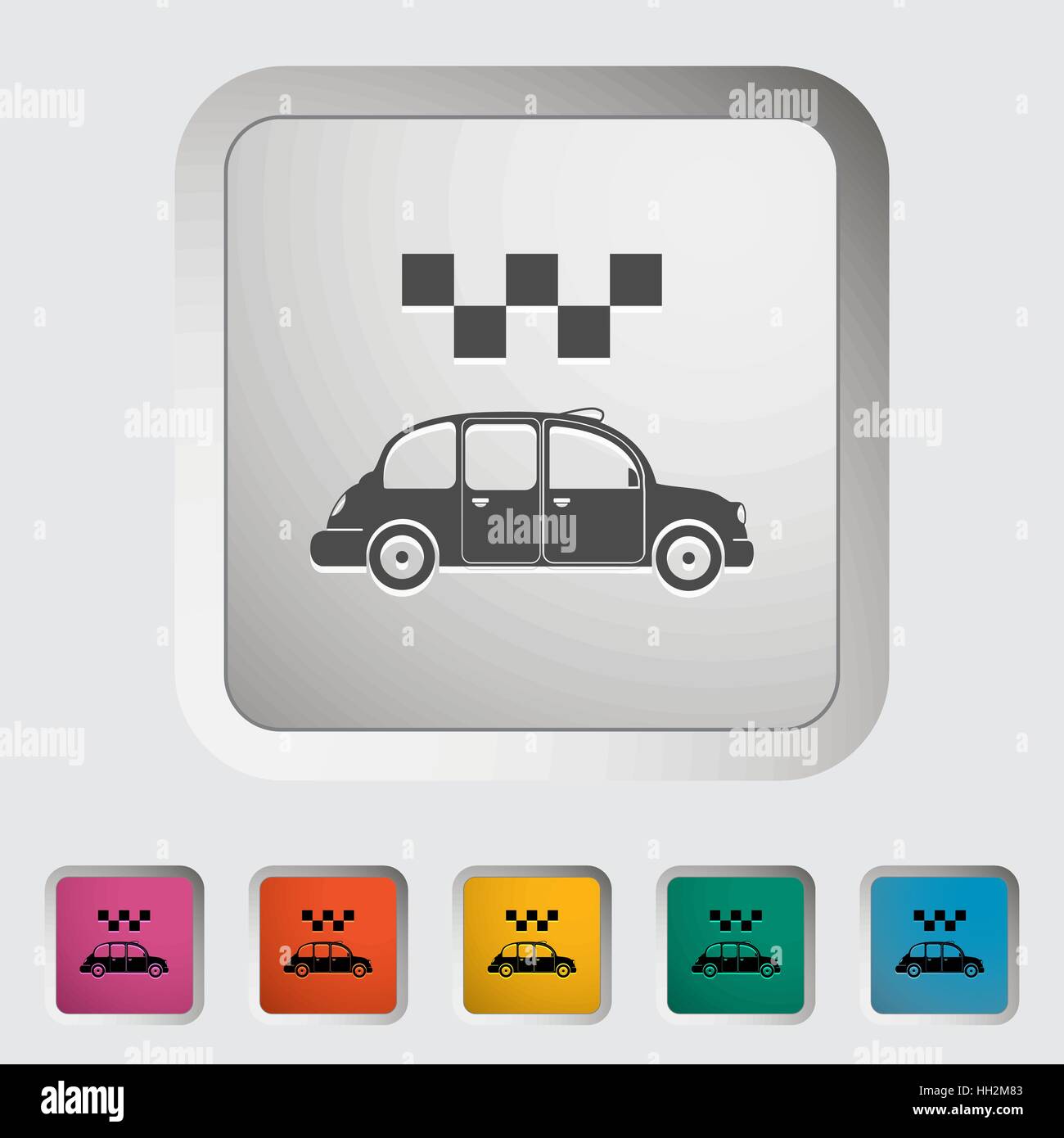 Taxi l'icône. Vector illustration. Illustration de Vecteur