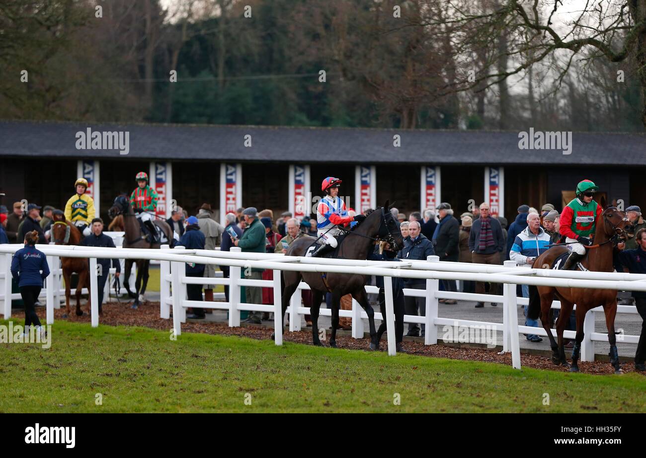 Hunt Racing à Hippodrome de Plumpton à Sussex, UK Banque D'Images