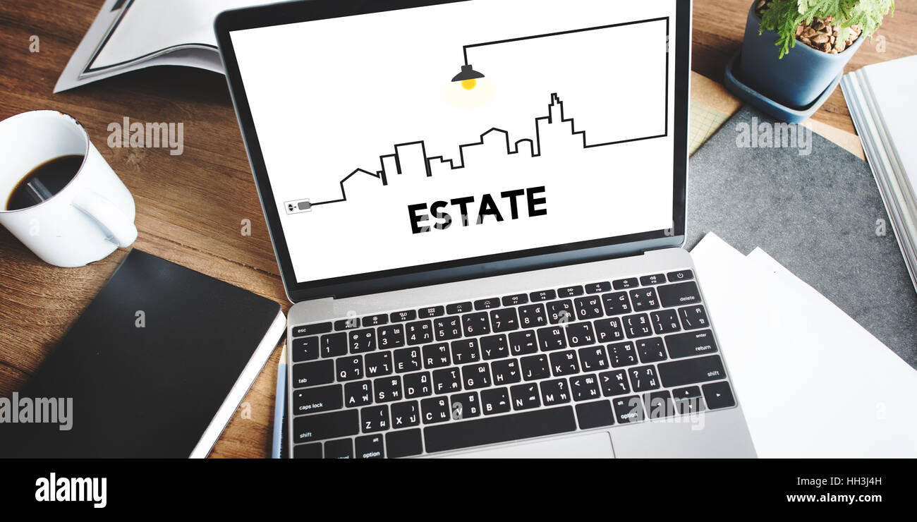 Vente Propriété et l'investissement Concept Banque D'Images
