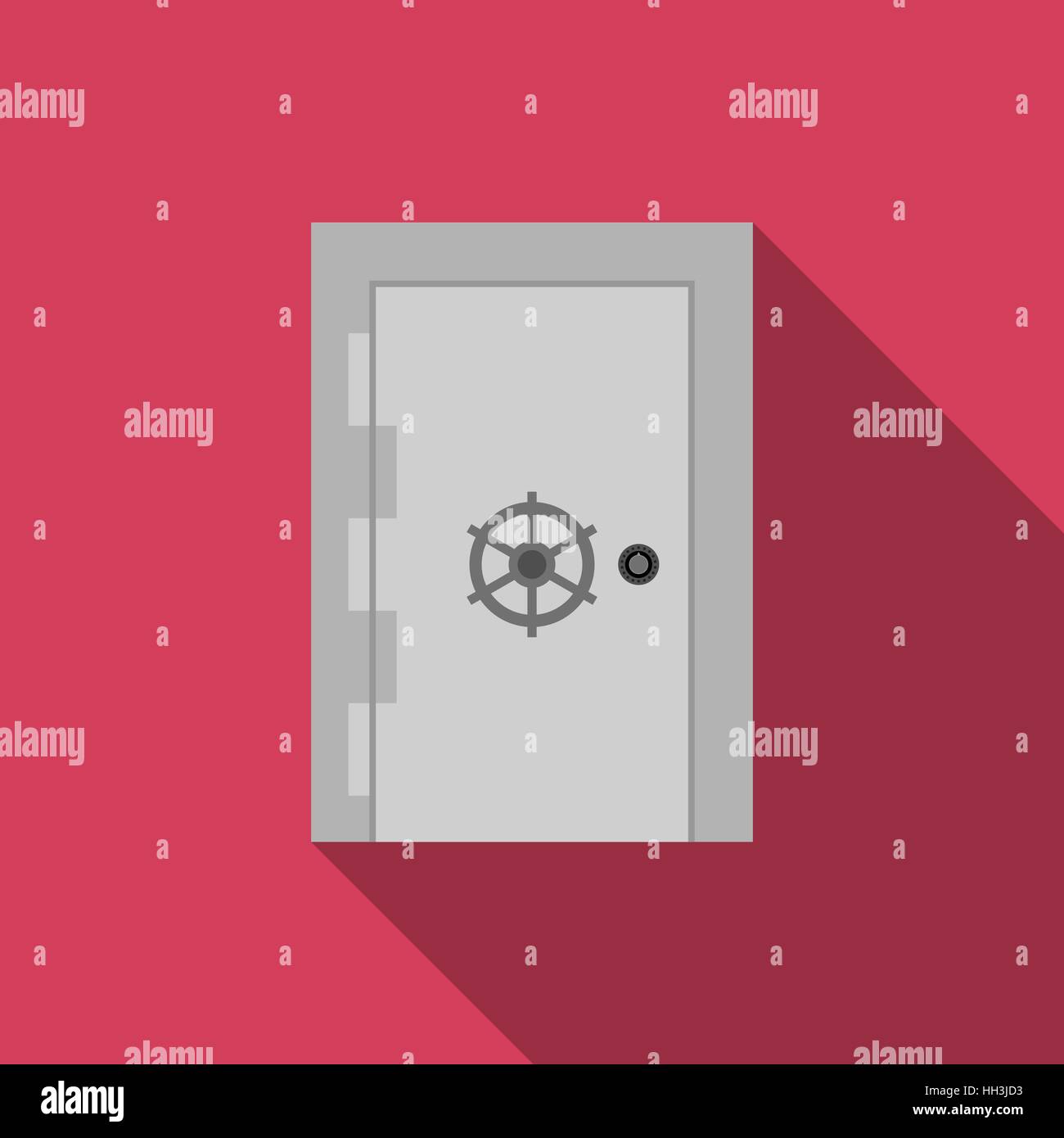Porte du coffre-fort Illustration de Vecteur