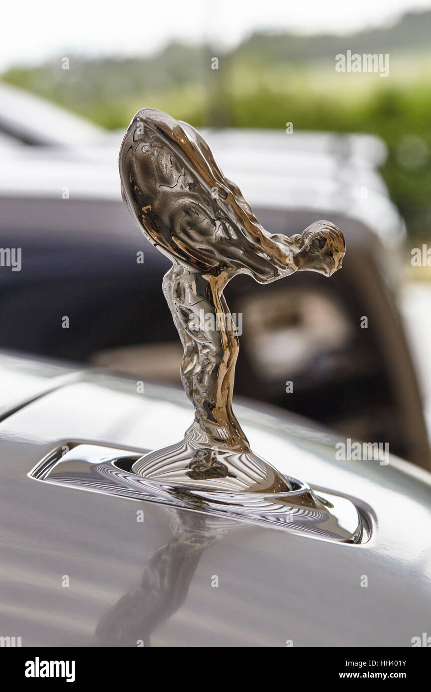 Spirit of Ecstasy, Rolls-Royce Motor Cars, Muse, Muse, Rolls Royce Silver Lady, argent fée, Rolls Royce Motor Cars Banque D'Images