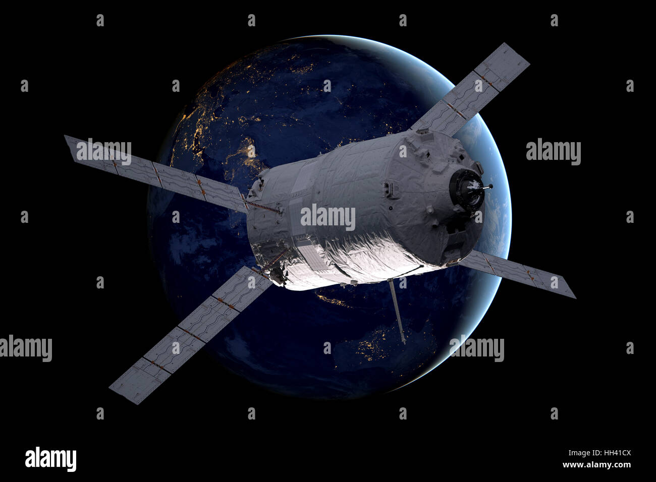 Vaisseaux Cargo - Le véhicule de transfert automatique sur la planète Terre. Banque D'Images