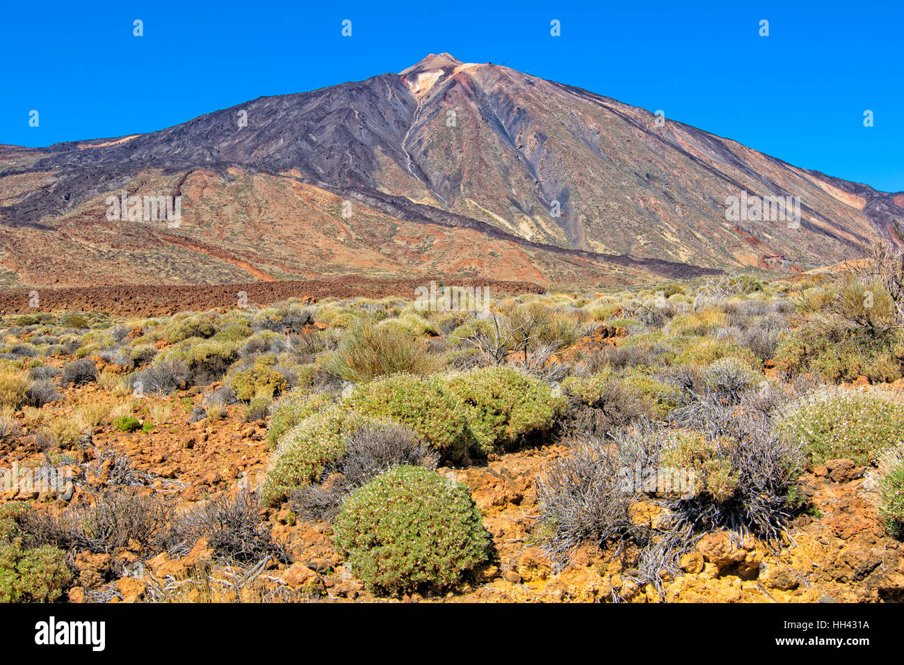 Le Mont Teide dans le Parc National du Teide, Tenerife Banque D'Images