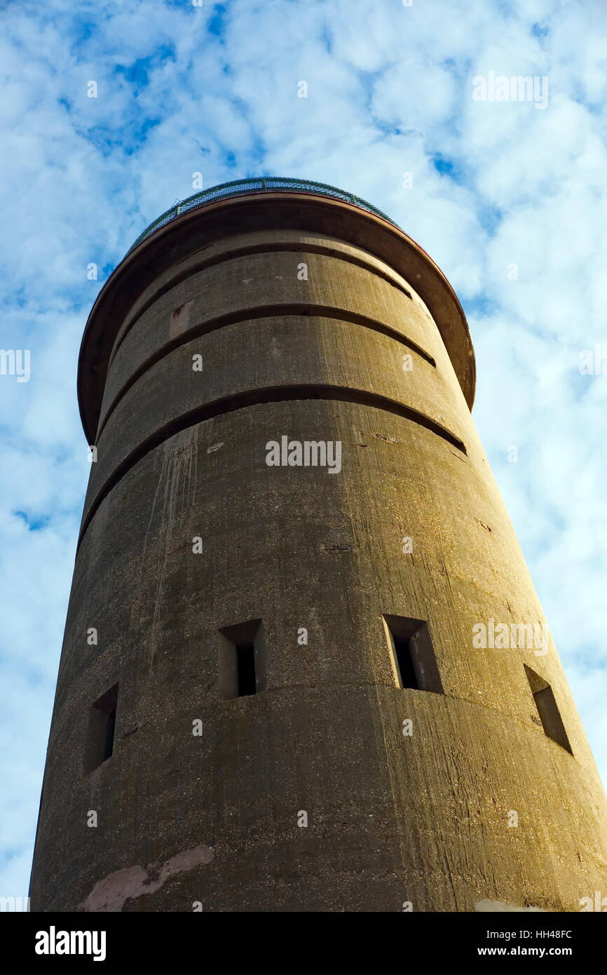 La Seconde Guerre mondiale, 2 Tour d'observation d'artillerie Delaware Seashore, USA Banque D'Images