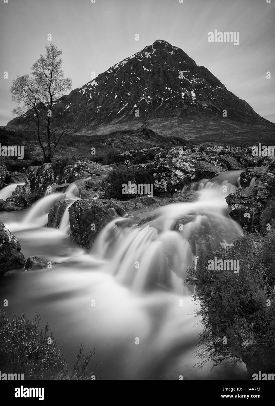 Mountain Buachaille Etive Mor près de Glen Coe dans les Highlands écossais. Banque D'Images