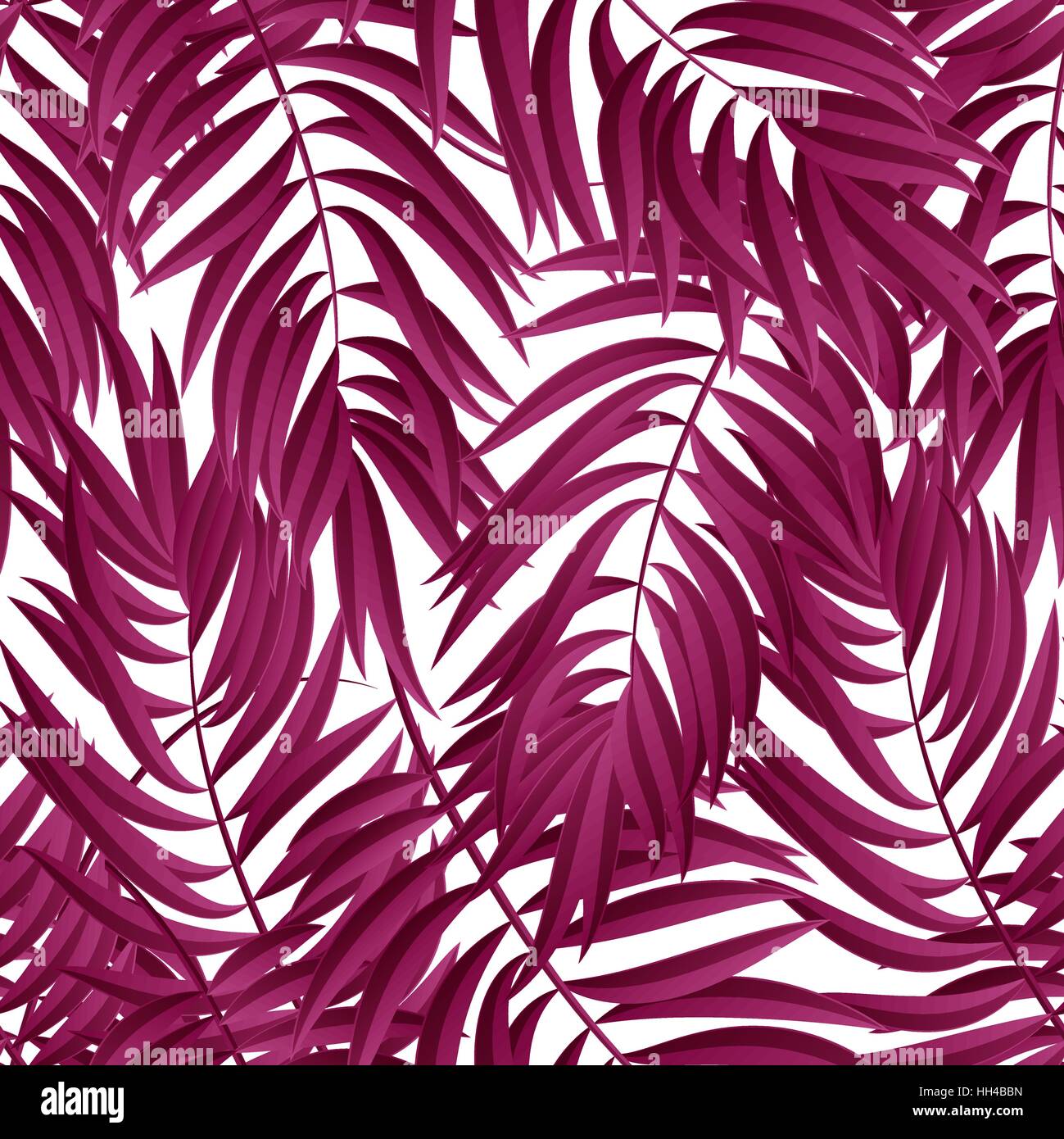 Feuilles de palmier rouge Banque d'images vectorielles - Alamy