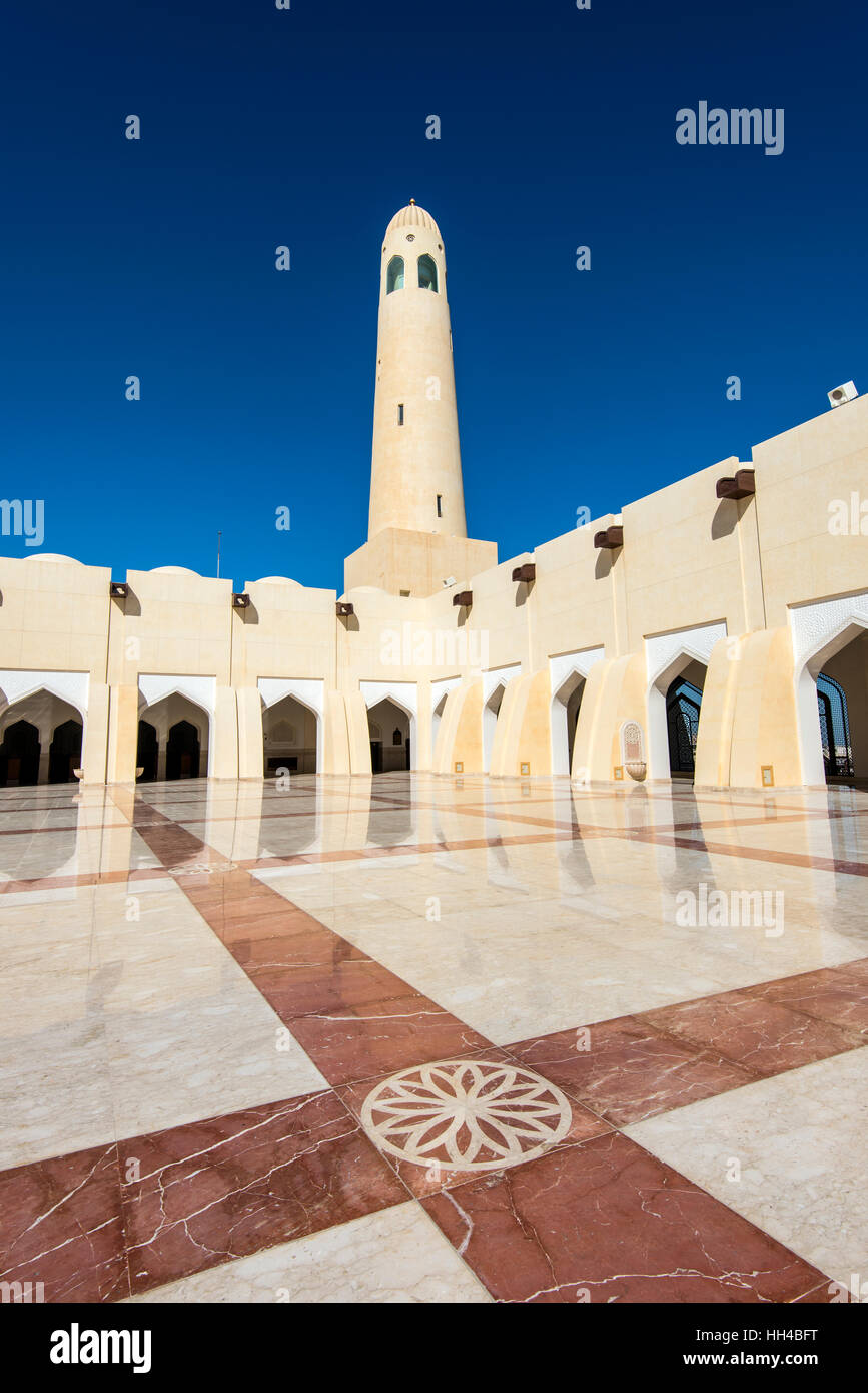 La mosquée Imam Abdul Wahhab, Doha, Qatar Banque D'Images