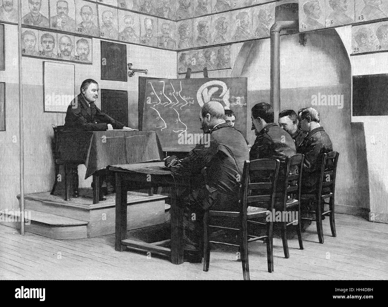 Formation de la police française Banque D'Images
