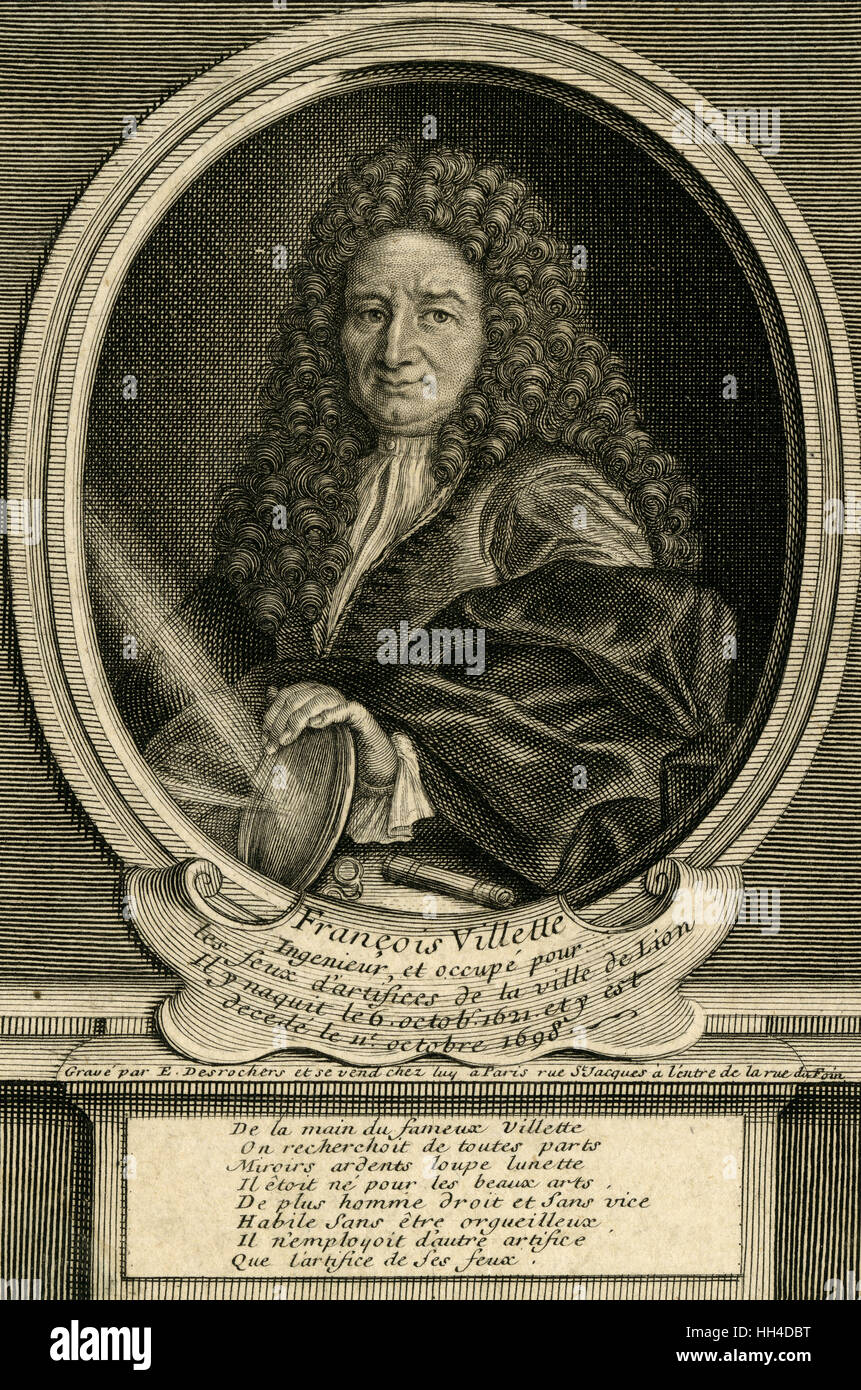 François Villette, ingénieur français Banque D'Images
